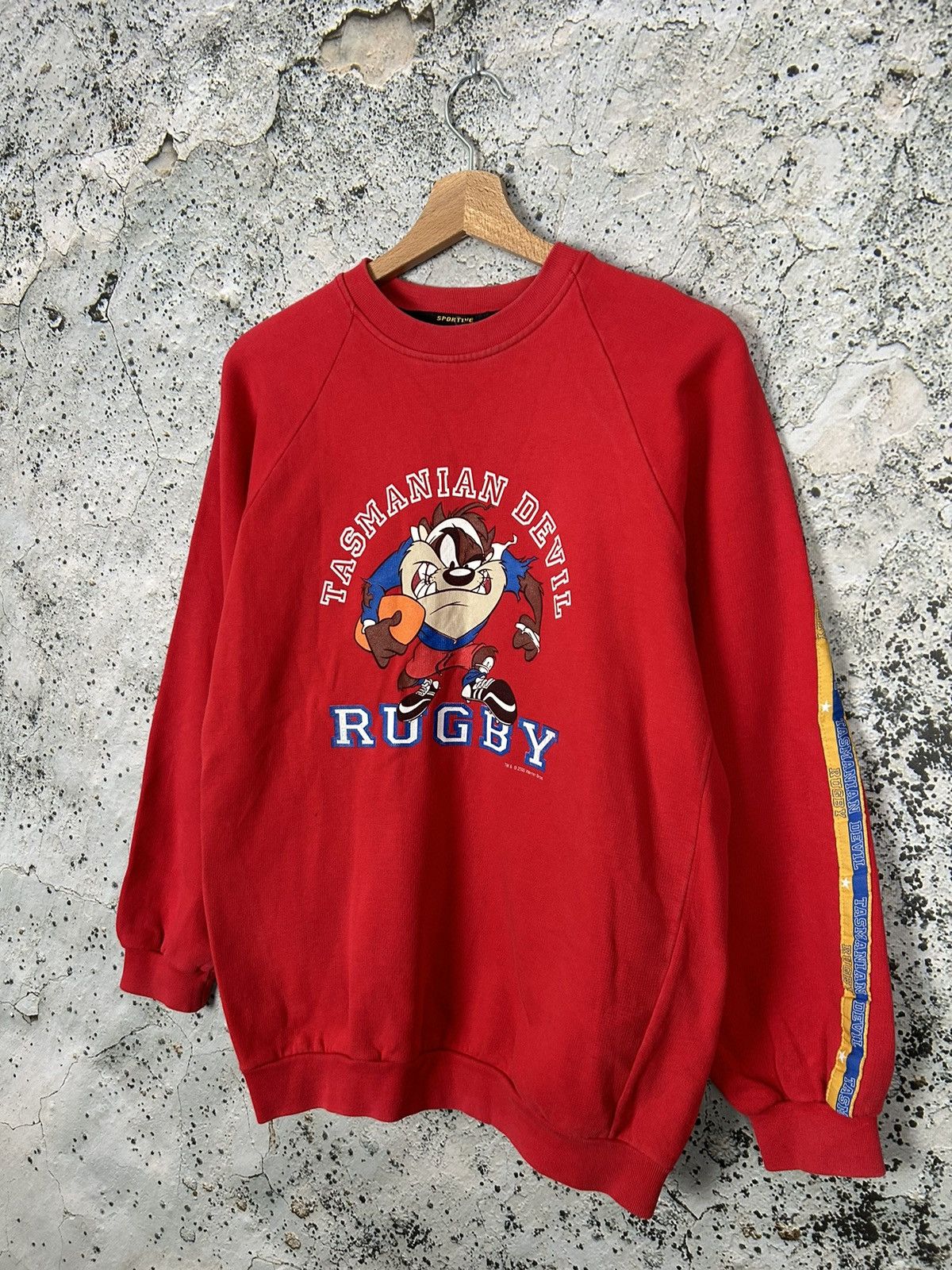 NFL Vintage TAZ Looney Tunes Rugby Crewneck Baggy Skate 90s Size US M / EU 48-50 / 2 - 2 Thumbnail