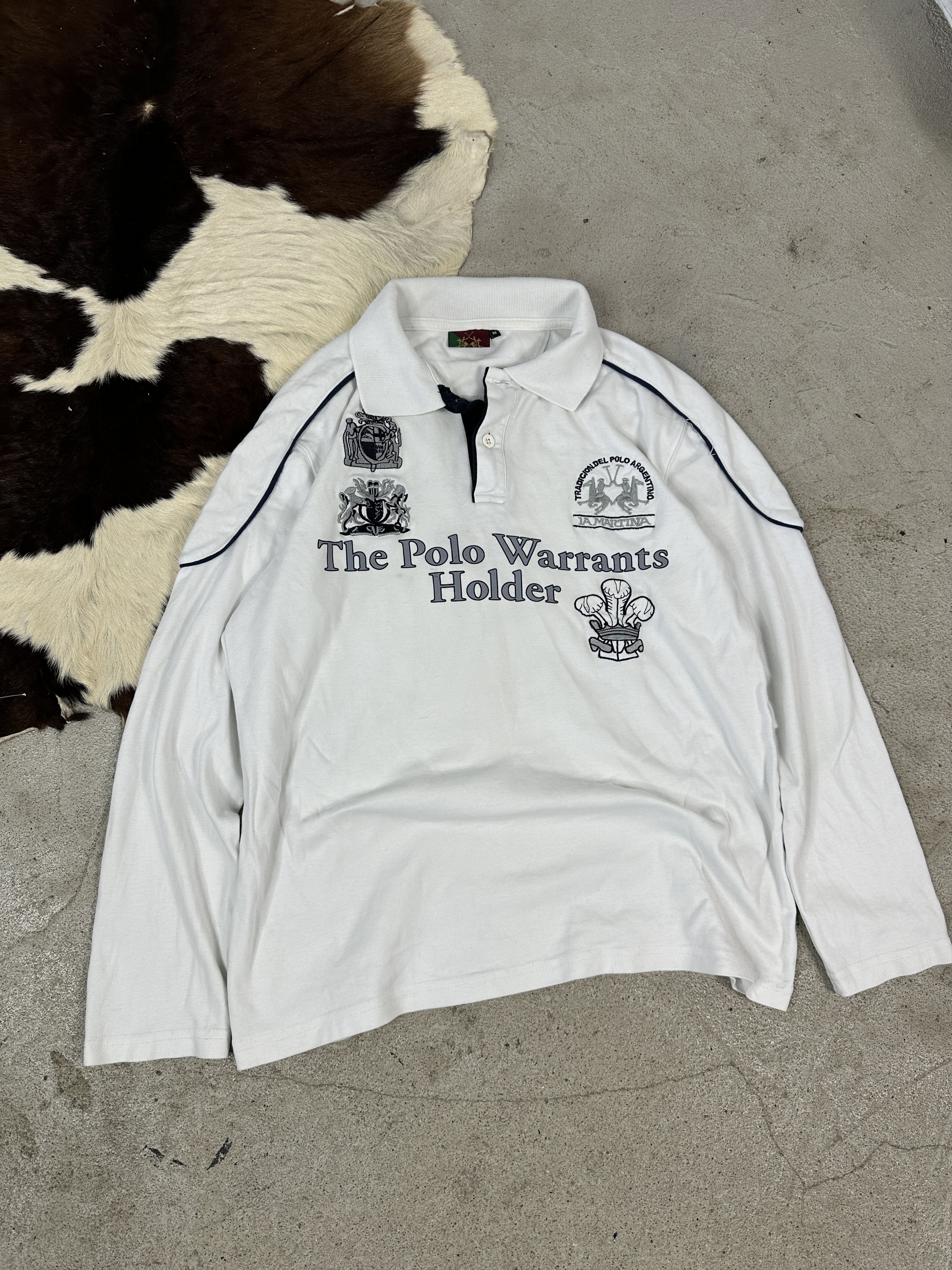 La Martina × Vintage Vintage Y2K Casual Streetwear Polo La Martina Longsleeve Size US M / EU 48-50 / 2 - 1 Thumbnail