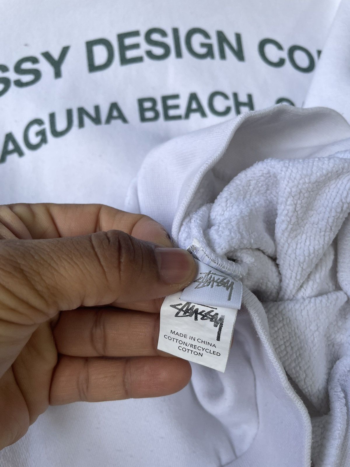 Stussy × Vintage Stussy Crop Top Hoodie Size L / US 10 / IT 46 - 8 Thumbnail