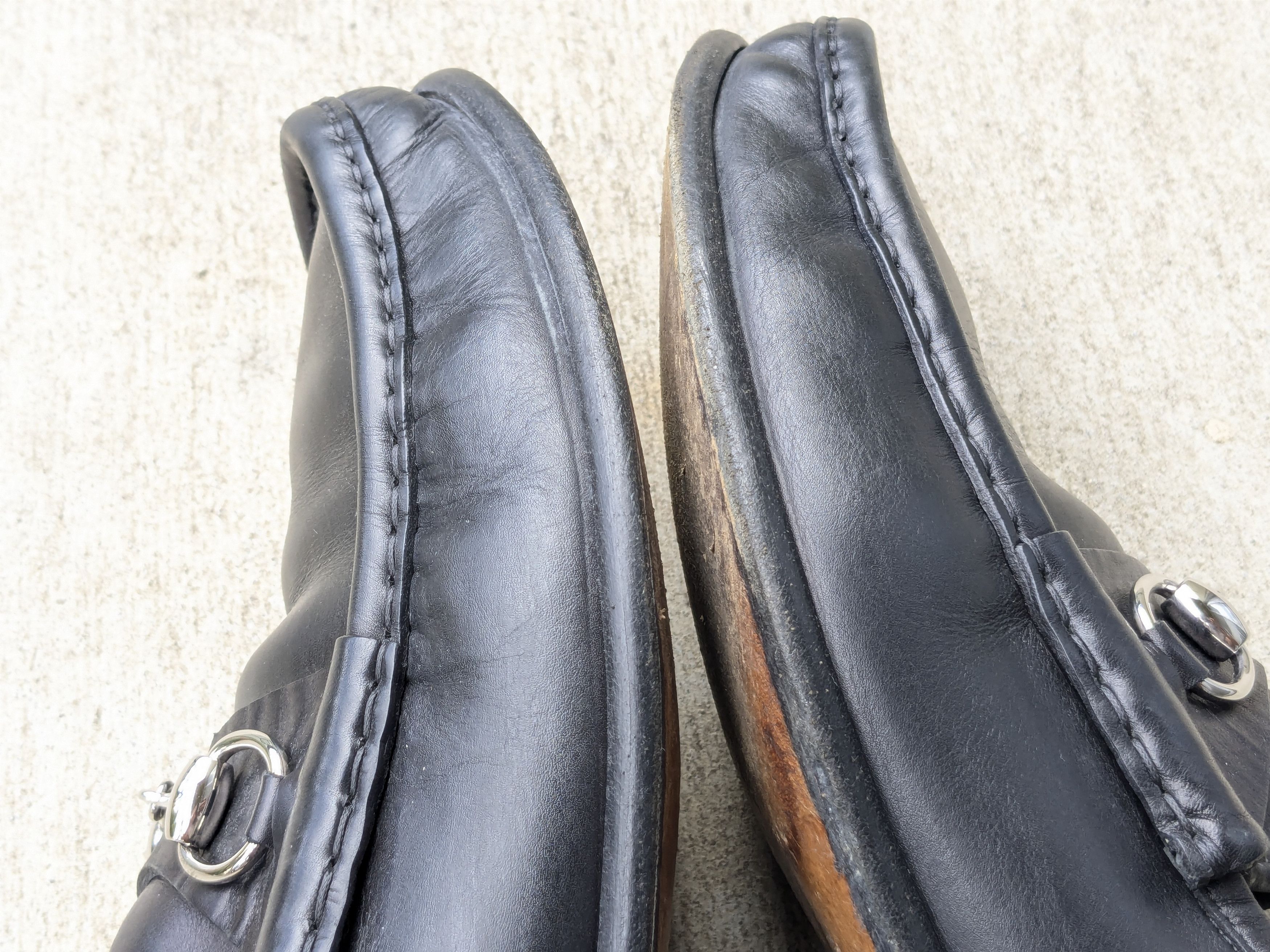 Gucci × Tom Ford Gucci Horsebit Loafers Black Leather 11 D Snaffle Slip On Size US 11 / EU 44 - 8 Thumbnail