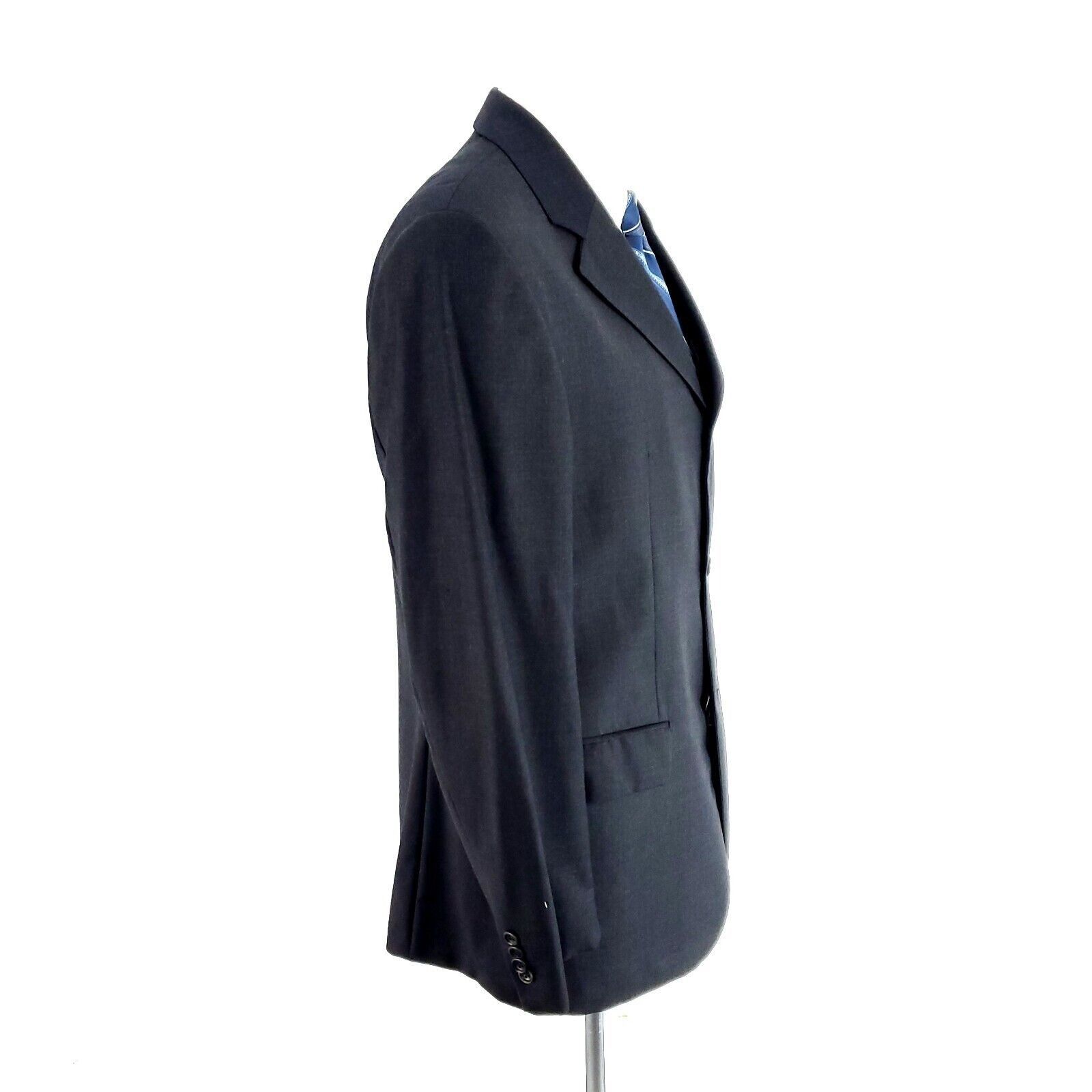 Pierre Cardin Pierre Cardin Super 120s Wool 3 Button Suit Jacket 40R Gray Size 40R - 6 Thumbnail