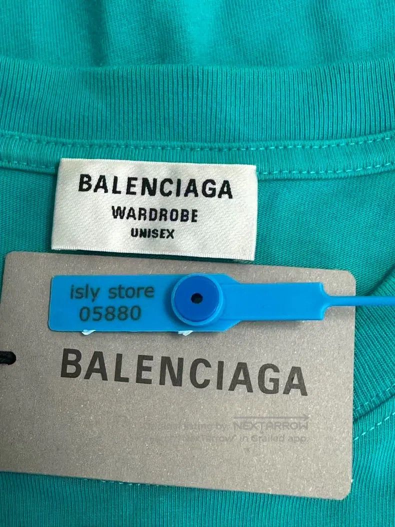 Balenciaga Balenciaga Logo Embroidered Round Neck Loose Short Sleeve Size US M / EU 48-50 / 2 - 4 Thumbnail