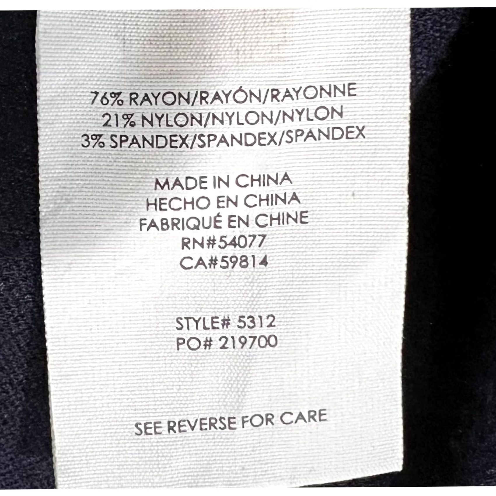 Vintage CAbi Bootcut Pants Navy Blue 0 Regular Stretch Trouser Side Zip 5312 Women Pants Size 25" / US 0 / IT 36 - 8 Thumbnail