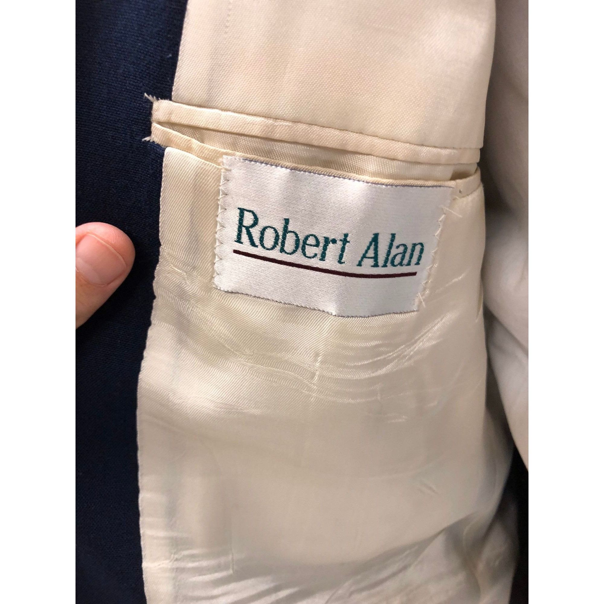 Other Vtg Robert Alan Navy Blue Sport Coat Boating Island Jacket Size 38R - 2 Thumbnail