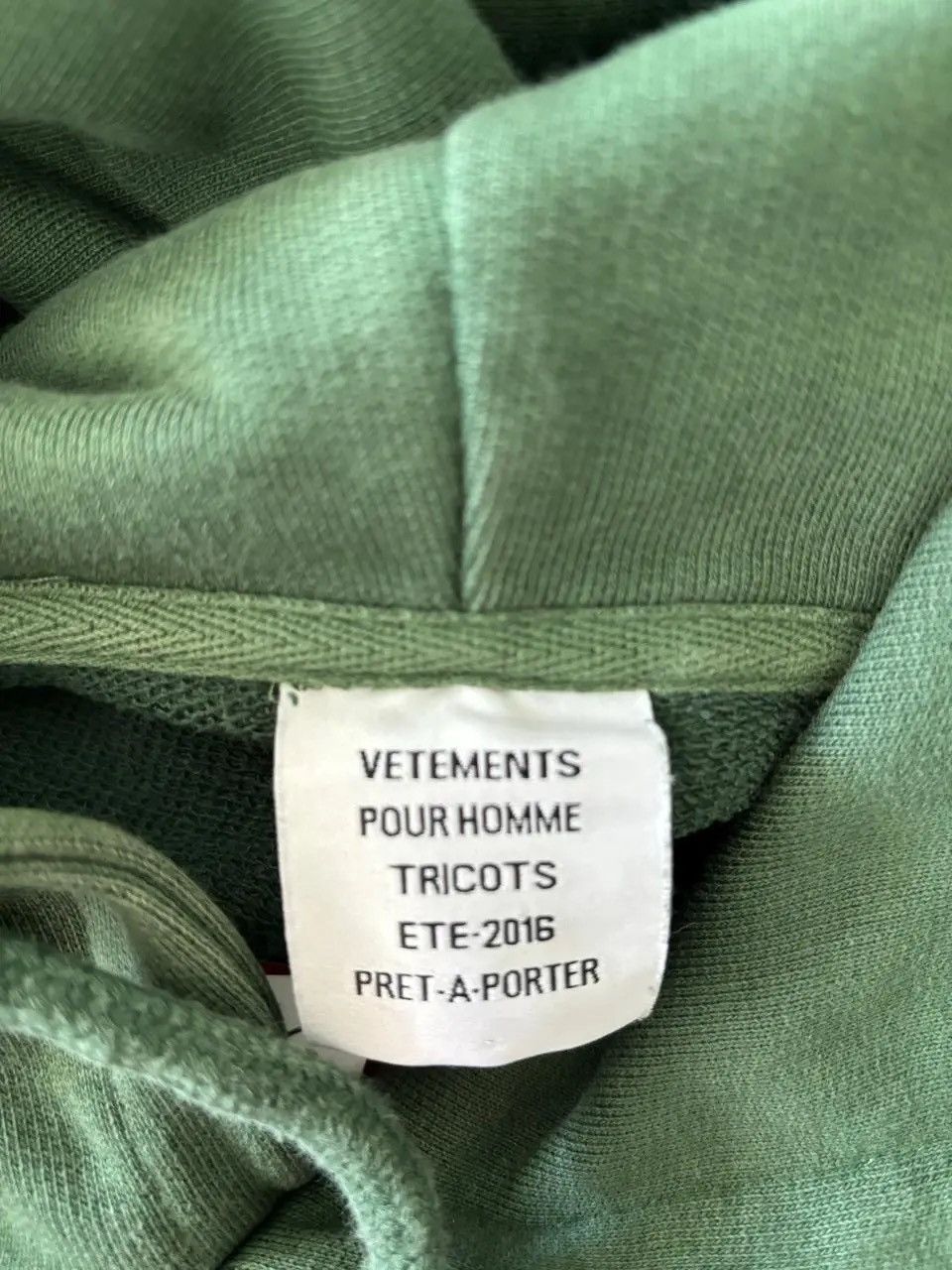 Vetements SS16 Vetements Cotton Green Polizei Hoodie Size US M / EU 48-50 / 2 - 6 Thumbnail