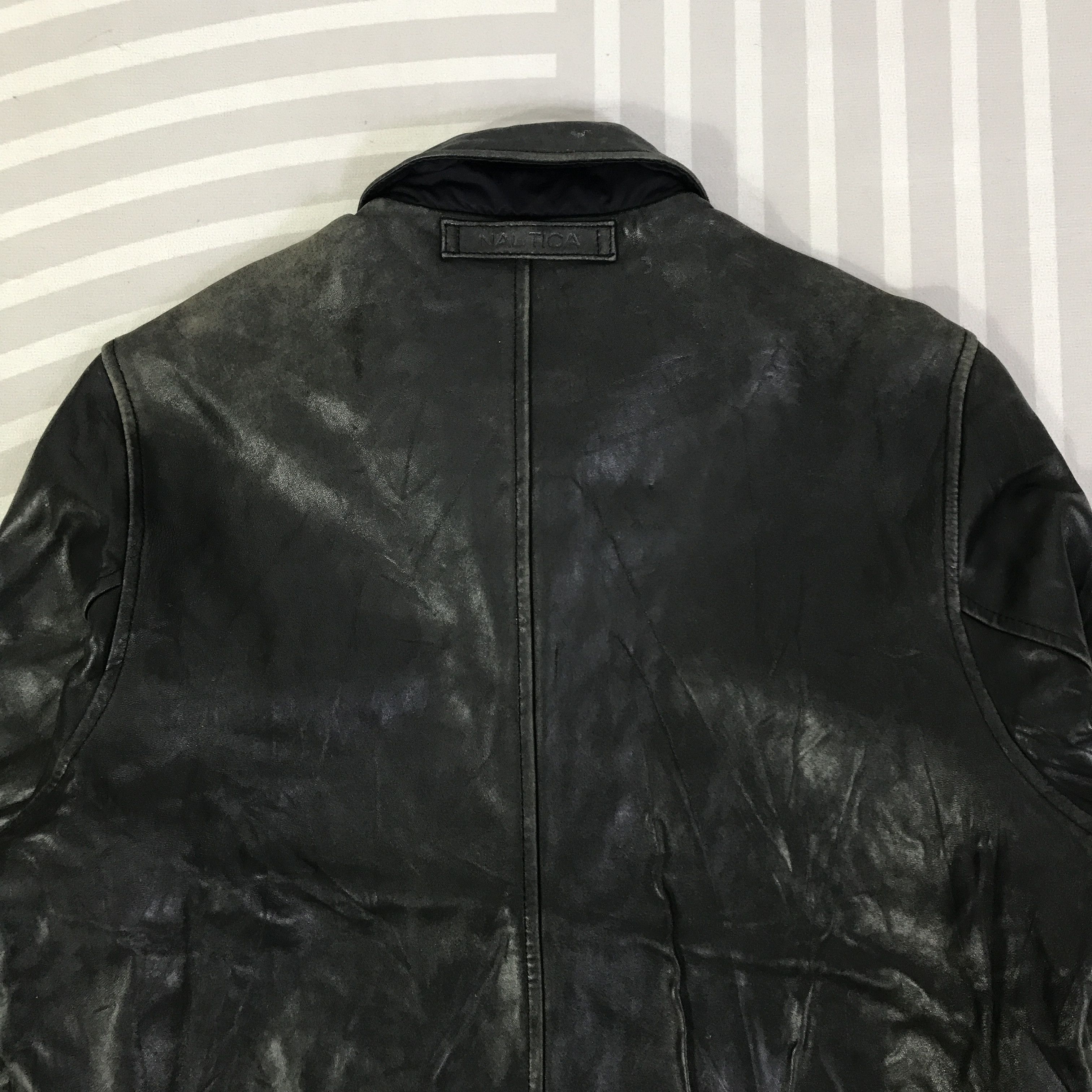 Nautica Vintage Nautica Leather Jacket K115B17 Size US L / EU 52-54 / 3 - 4 Thumbnail