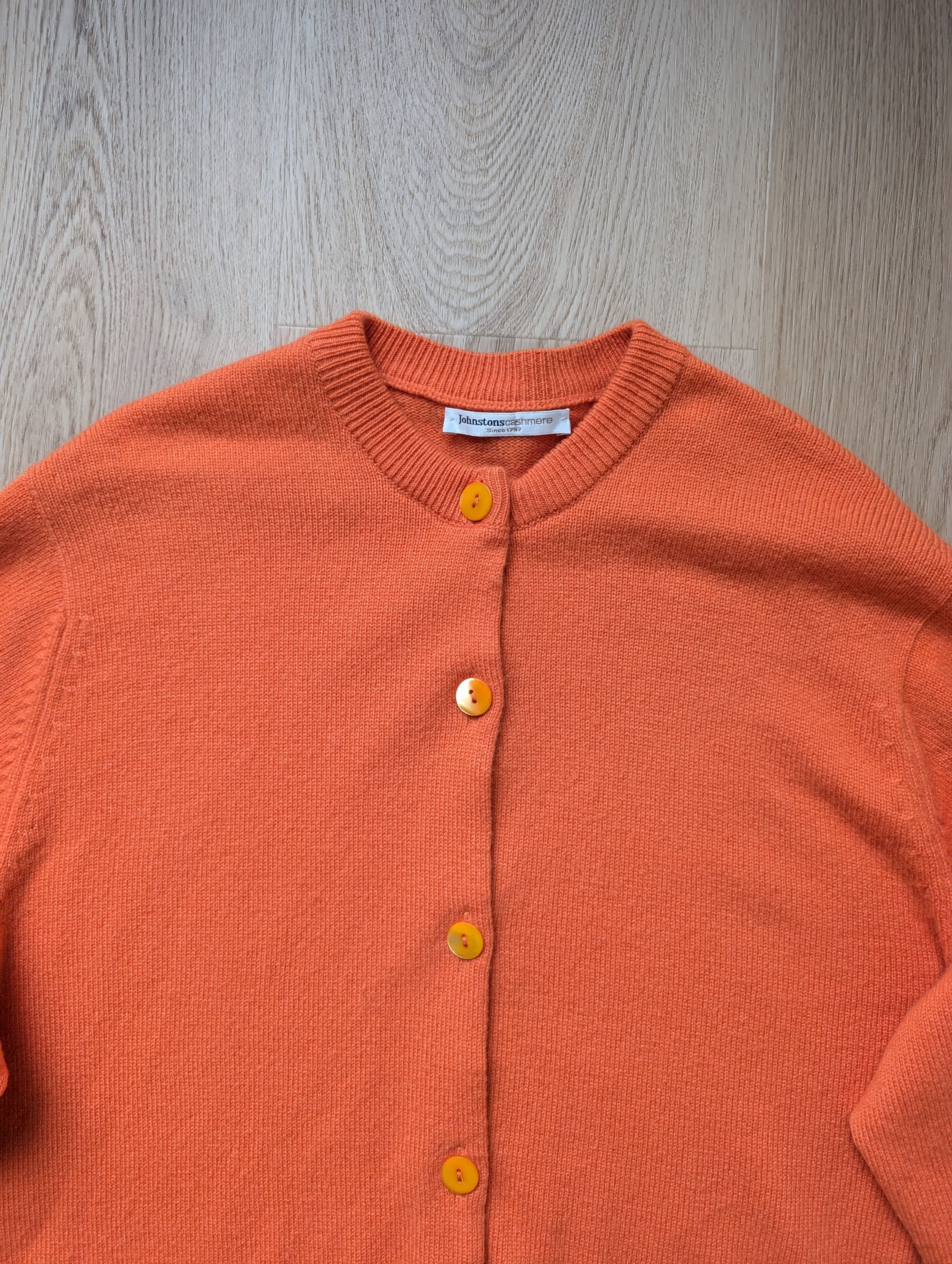 Johnstons Of Elgin Johnstons Of Elgin 100% Soft Cashmere Cardigan Jacket Size L / US 10 / IT 46 - 2 Thumbnail