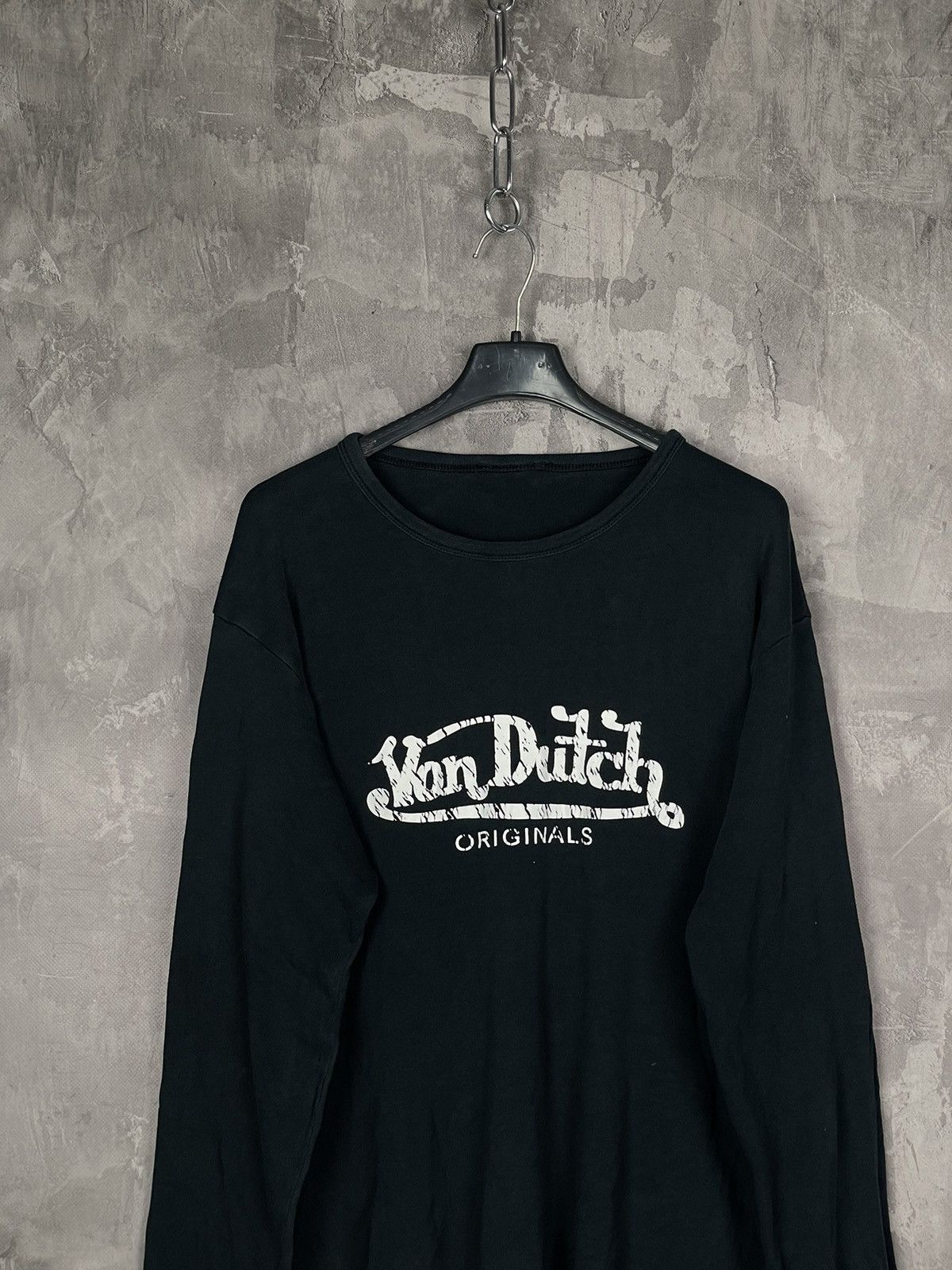 Japanese Brand × Vintage × Von Dutch Vintage Von Dutch Big Logo Streetwear Rare Y2K Long Sleeve Size US M / EU 48-50 / 2 - 2 Thumbnail