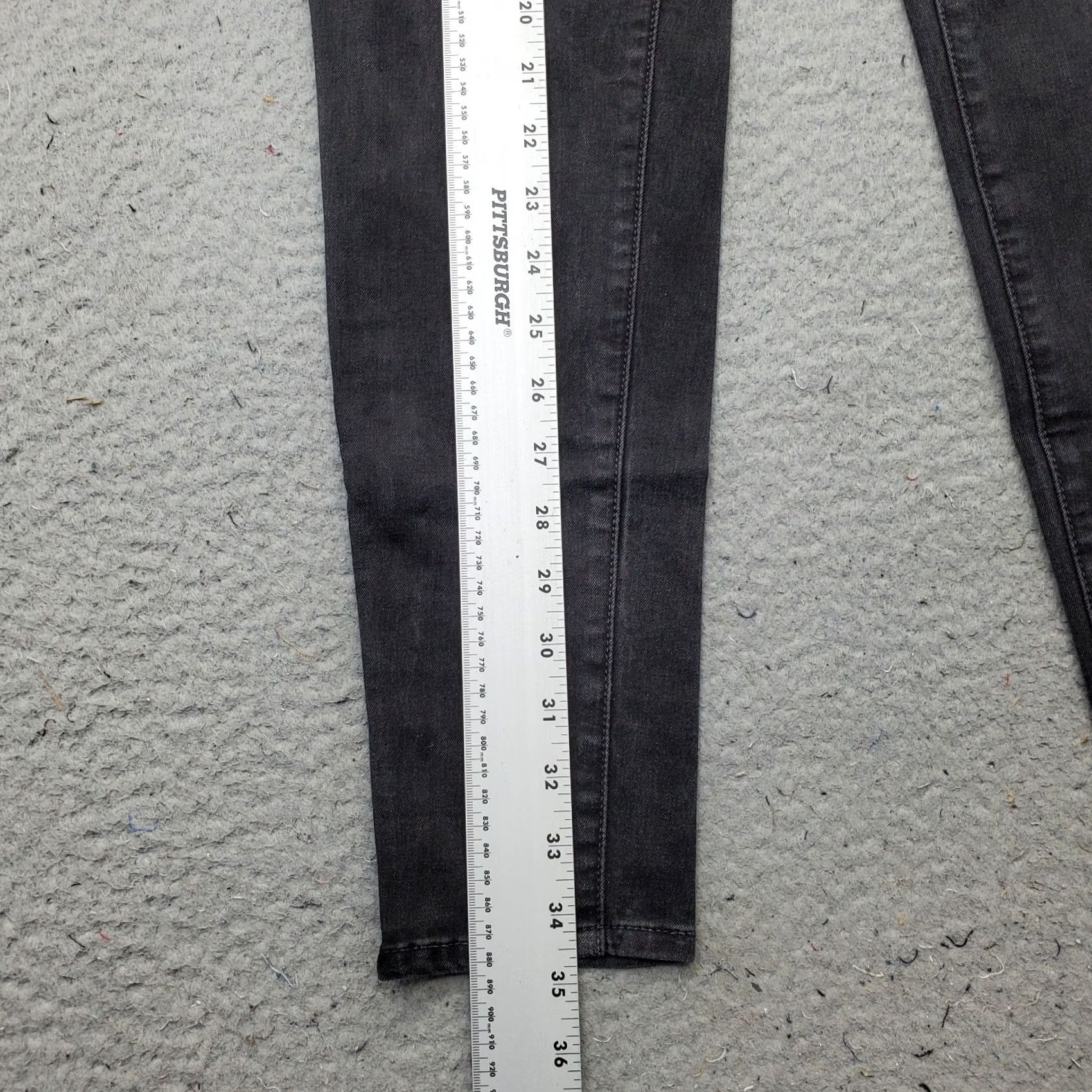 Lucky Brand Lucky Brand Womens Jeans 4 Black Denim Stretch Ankle Zip Skinny 27" Inseam Womens Size 4 Size 27" / US 4 / IT 40 - 4 Thumbnail