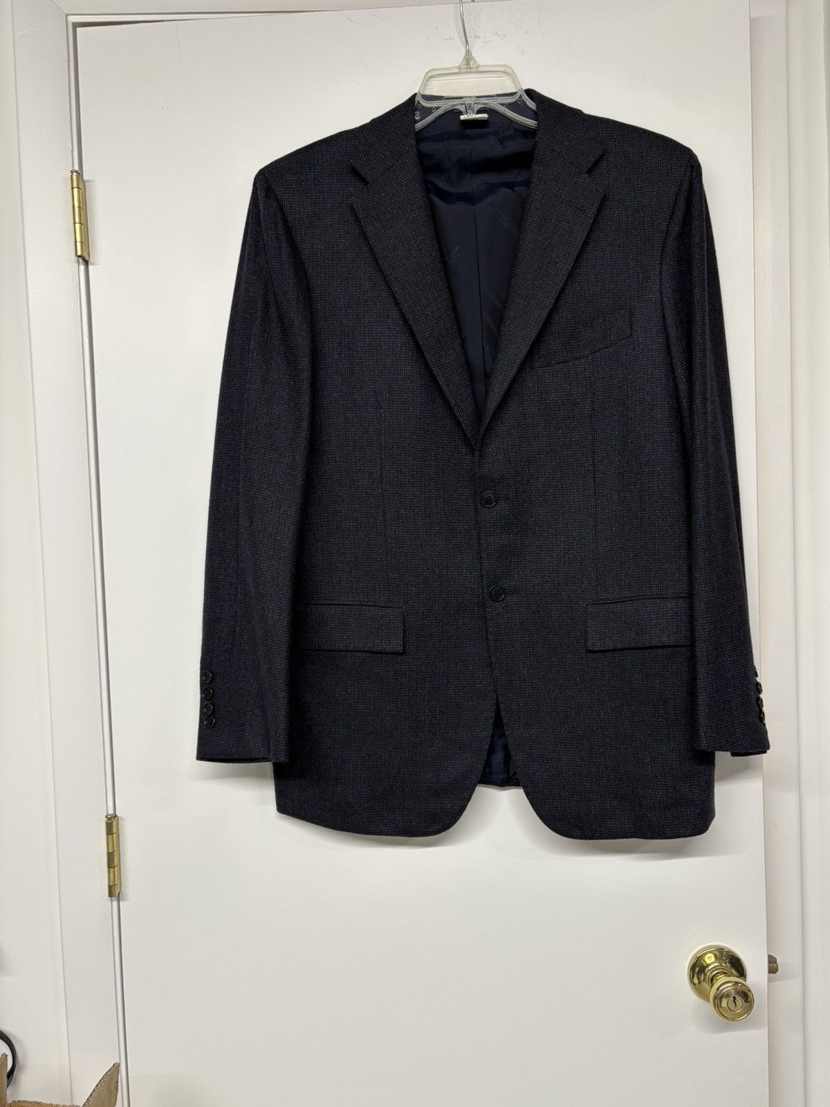 Kiton Men’s Kiton Napoli Cashmere Navy Tweed New Sport Coat SZ 52 Size US L / EU 52-54 / 3 - 1 Thumbnail