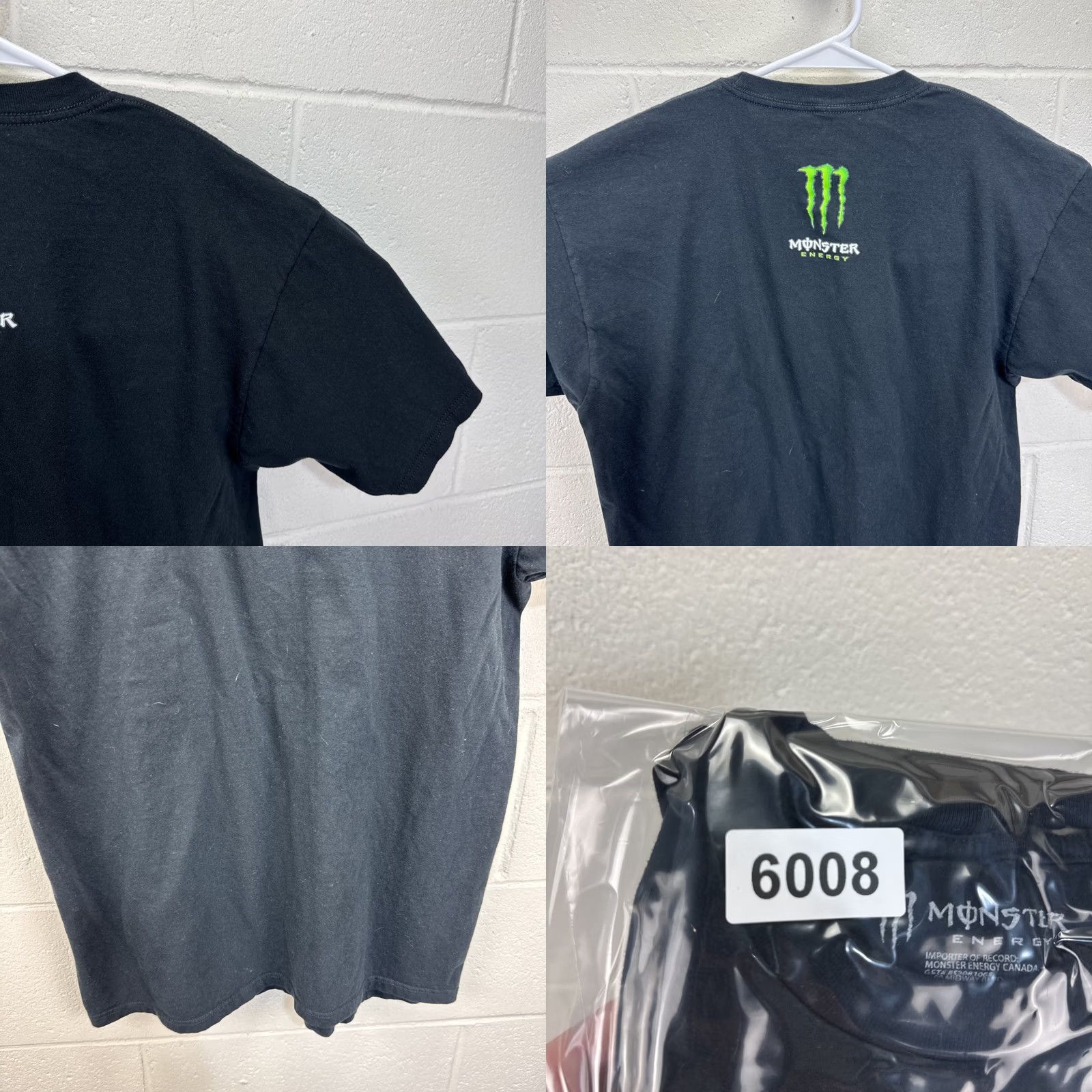 Logo 7 VINTAGE Monster Energy Logo Graphic T Shirt Mens XL Black Green Y2K Skate Logo Size US XL / EU 56 / 4 - 9 Thumbnail