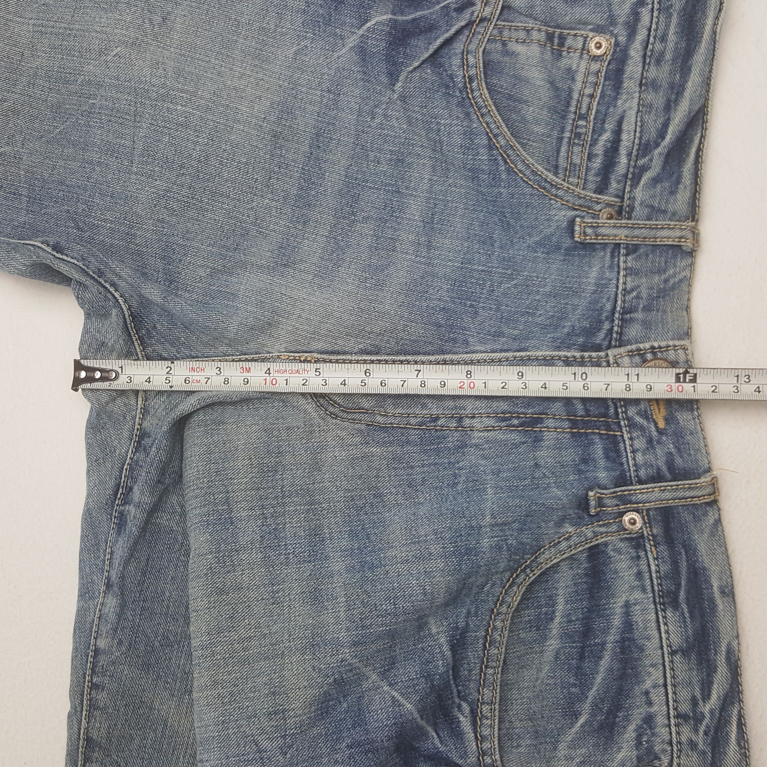 Japanese Brand Vintage Back & Forth Back Print Punk Style Denim Jeans Size US 31 - 11 Thumbnail