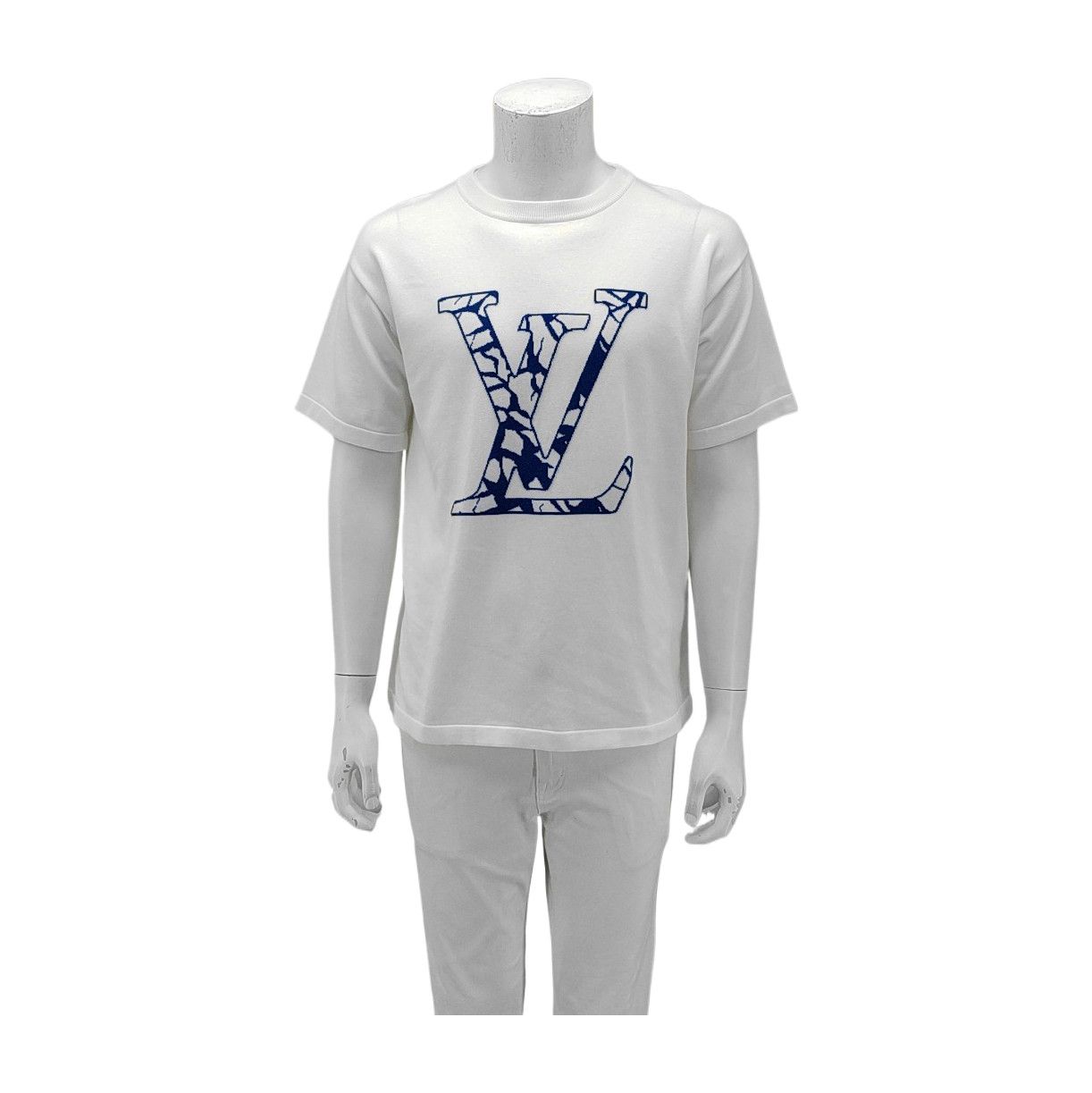 Louis Vuitton Louis Vuitton Blue Monogram Knit T-Shirt Size M Size US M / EU 48-50 / 2 - 1 Thumbnail