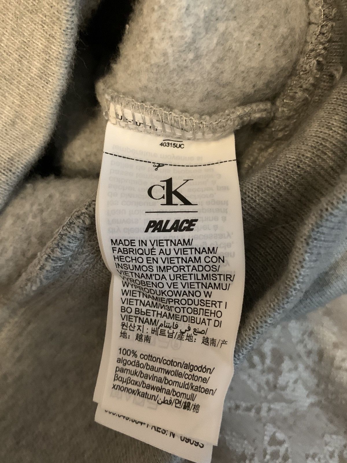 Calvin Klein × Palace Calvin Klein Palace TriFerg Grey Hoodie sz L Size US L / EU 52-54 / 3 - 6 Thumbnail