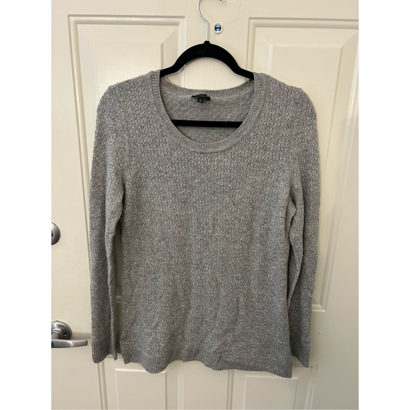 Robert Talbott Talbots Gray Lambs Wool Blend Knit Sweater Size Medium Size M / US 6-8 / IT 42-44 - 5 Thumbnail