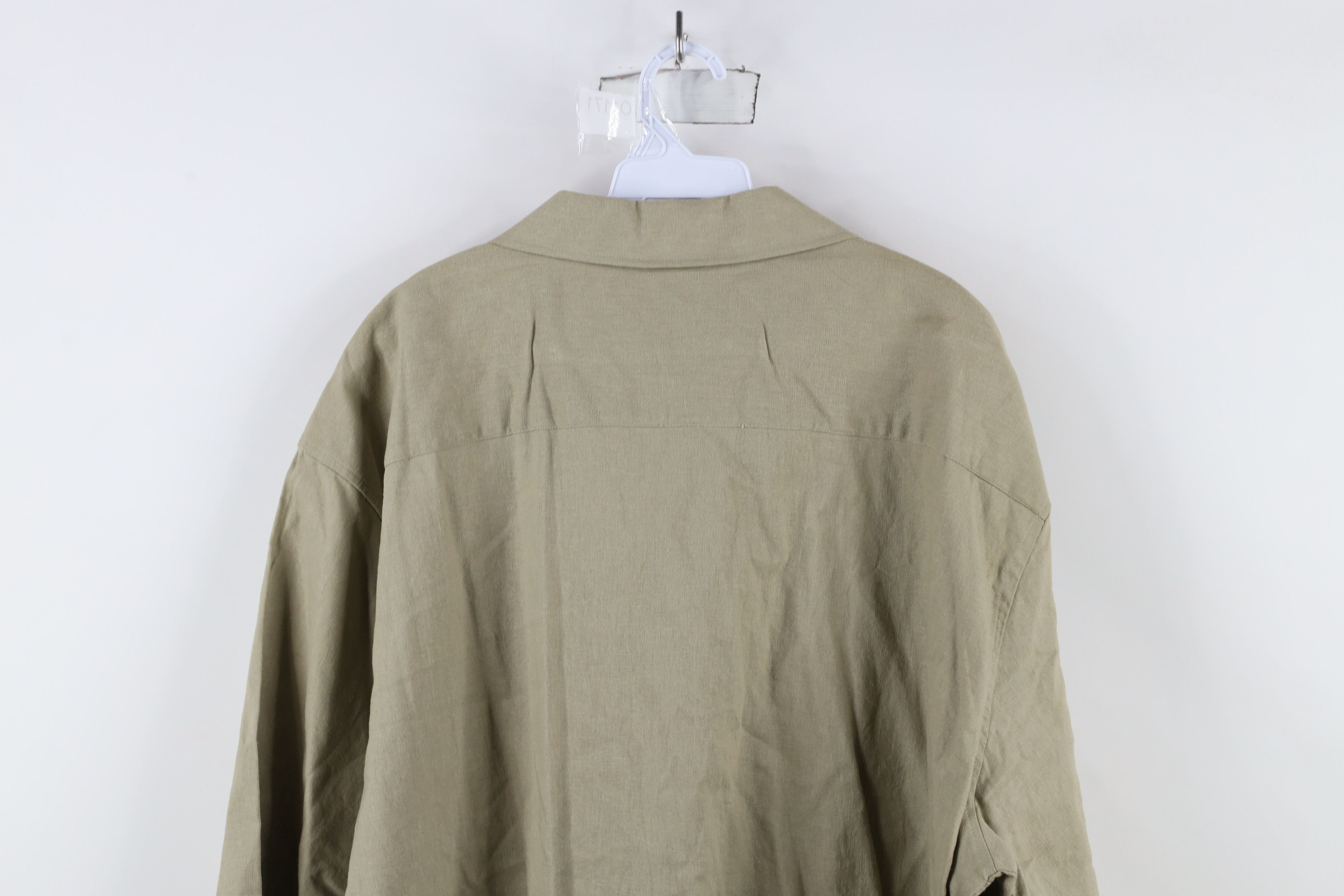 Vintage Deadstock Vintage 90s Streetwear Looped Collar Button Shirt Size US XXL / EU 58 / 5 - 9 Thumbnail