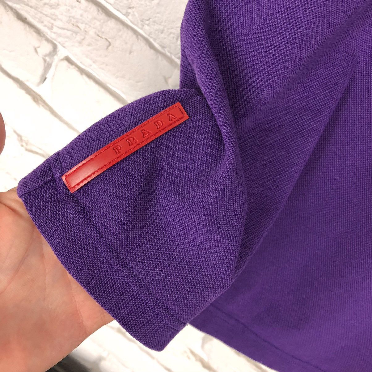 Prada Prada red tab polo t shirt tee Size US L / EU 52-54 / 3 - 4 Thumbnail