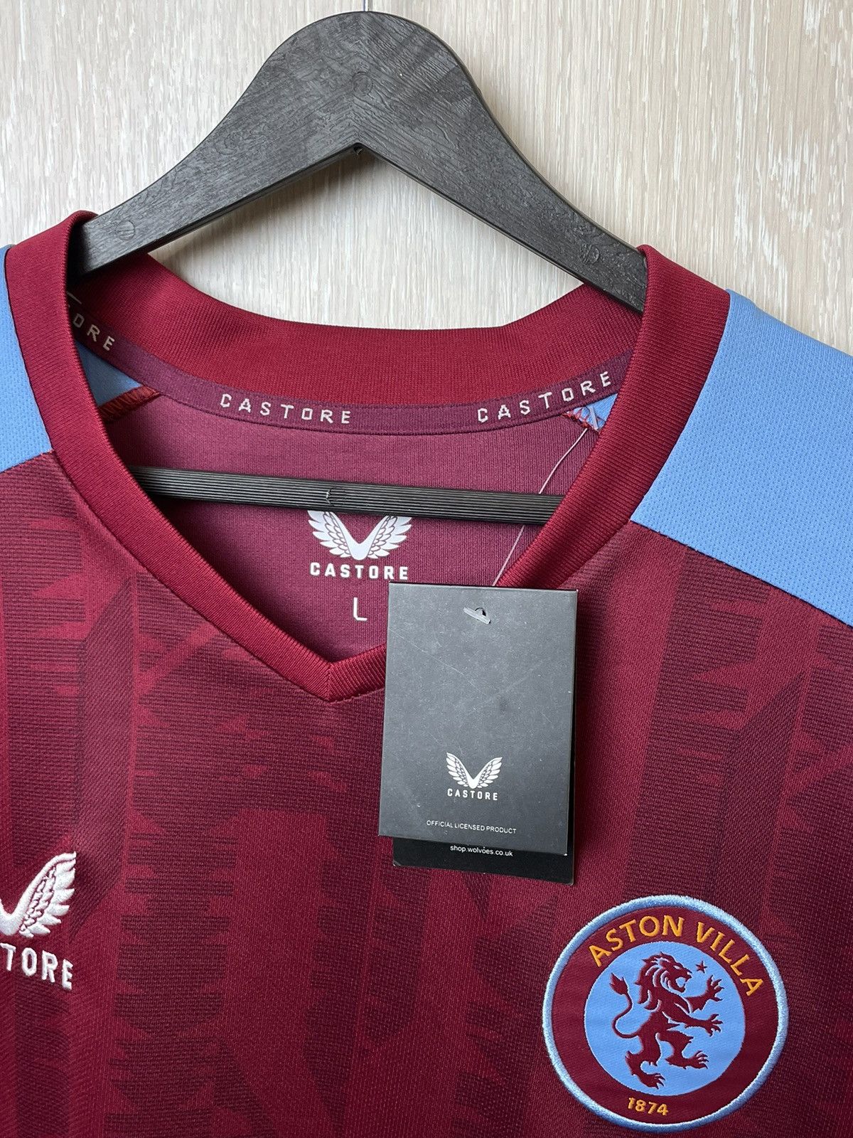 Castore Aston Villa Sam Proctor #6 Jersey Size L Size US L / EU 52-54 / 3 - 5 Thumbnail