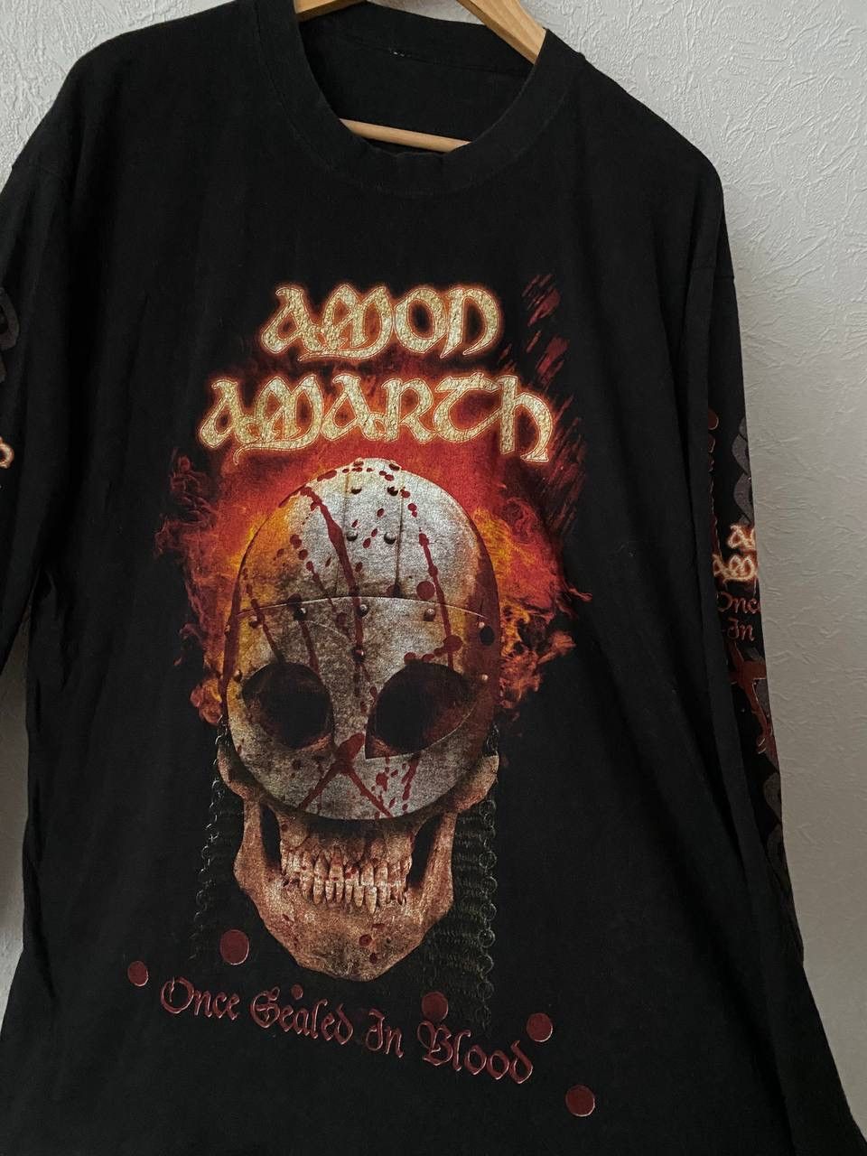 Band Tees Vintage Amon Amarth Rock Band Tour Longsleeve Tee 90s faded Size US XL / EU 56 / 4 - 6 Thumbnail