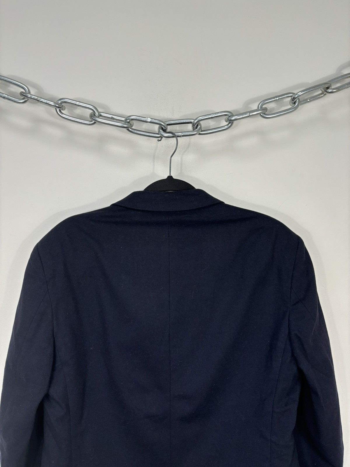 Vintage Vintage Cacharel Men’s Navy Blue Luxury Wool Blazer Jacket Size 44R - 16 Thumbnail