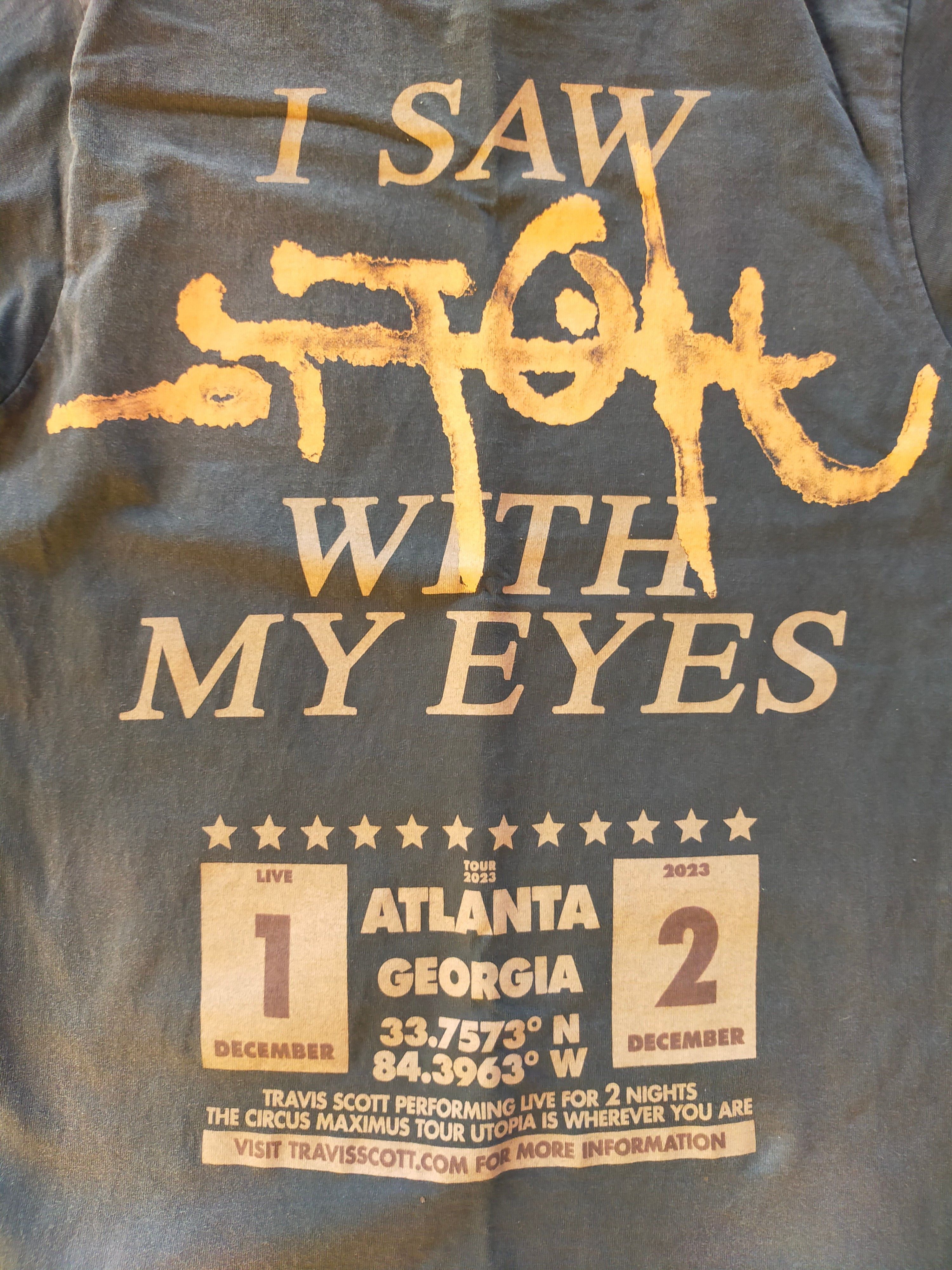 Travis Scott Travis Scott Atlanta Georgia Utopia tour merch shirt Size US S / EU 44-46 / 1 - 13 Thumbnail