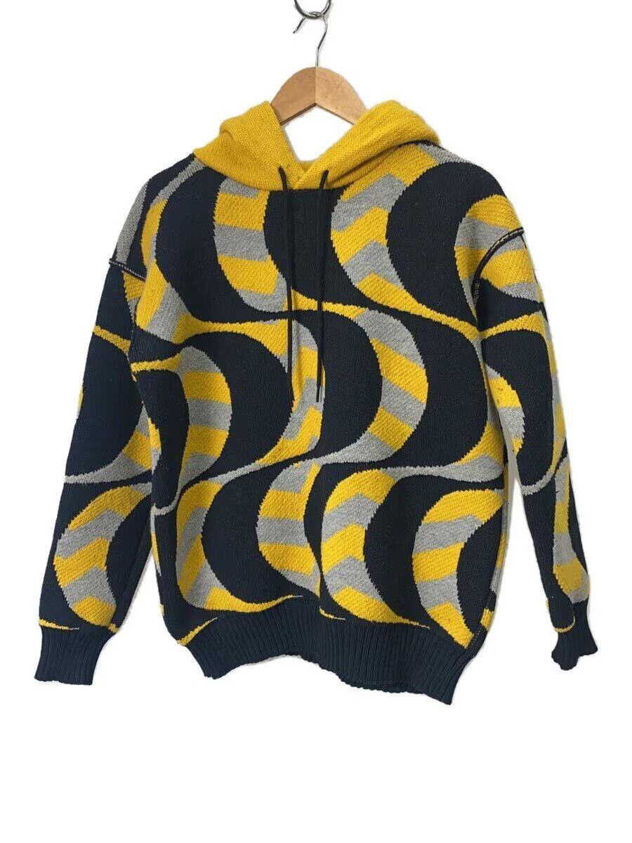 Comme des Garcons × Junya Watanabe Wave Pattern Wool Knit Hoodie Size US S / EU 44-46 / 1 - 1 Thumbnail