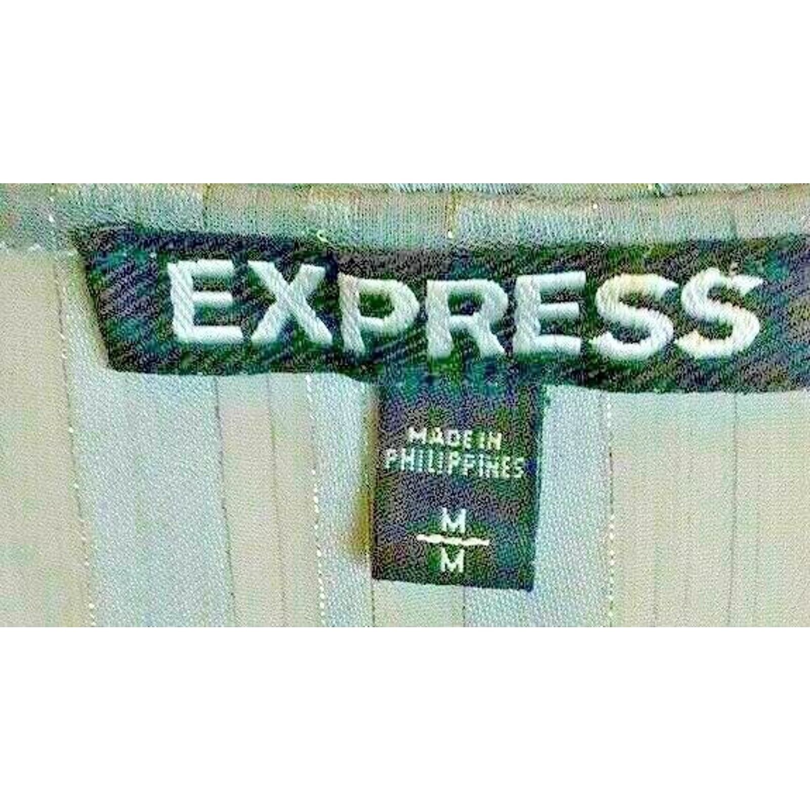 Express Express Ladies Sheer Blouse Shirt Top Round Collar Size M / US 6-8 / IT 42-44 - 5 Thumbnail