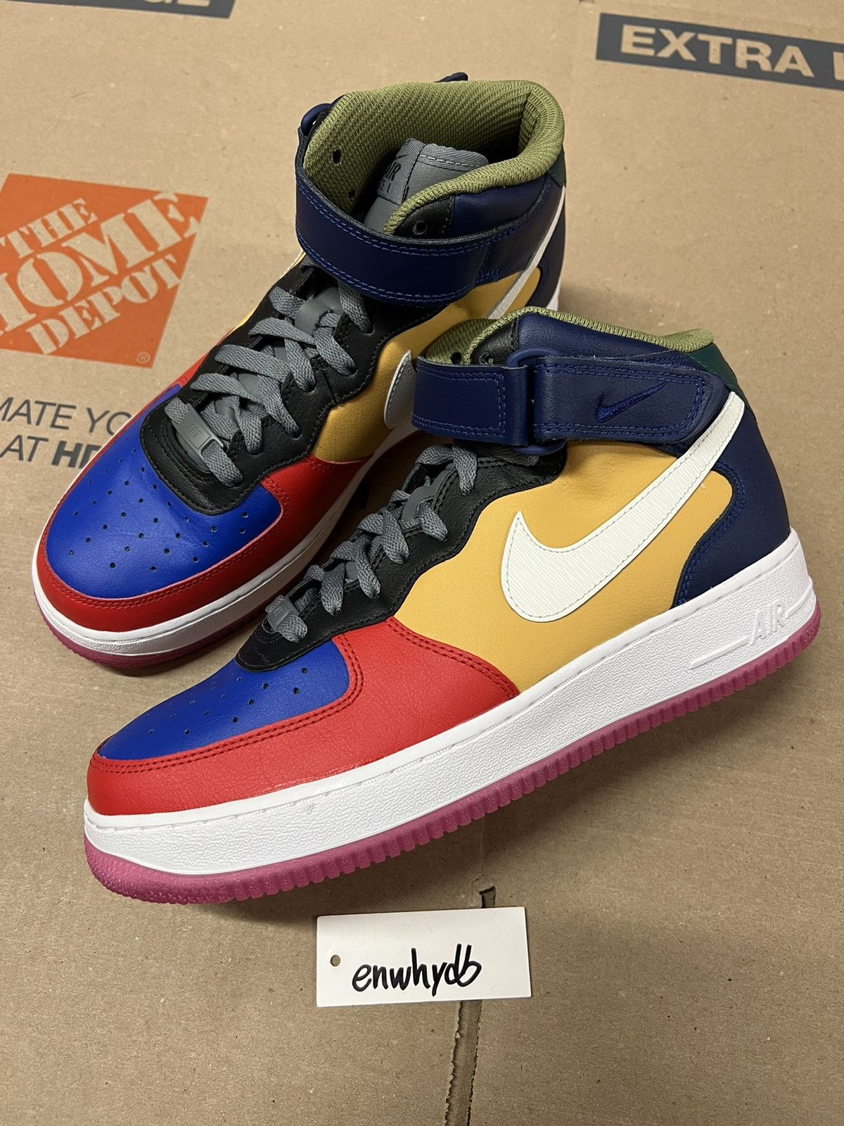 Nike Nike ID Air Force 1 Mid - Nike By You “Viotech” Size US 9 / EU 42 - 1 Thumbnail