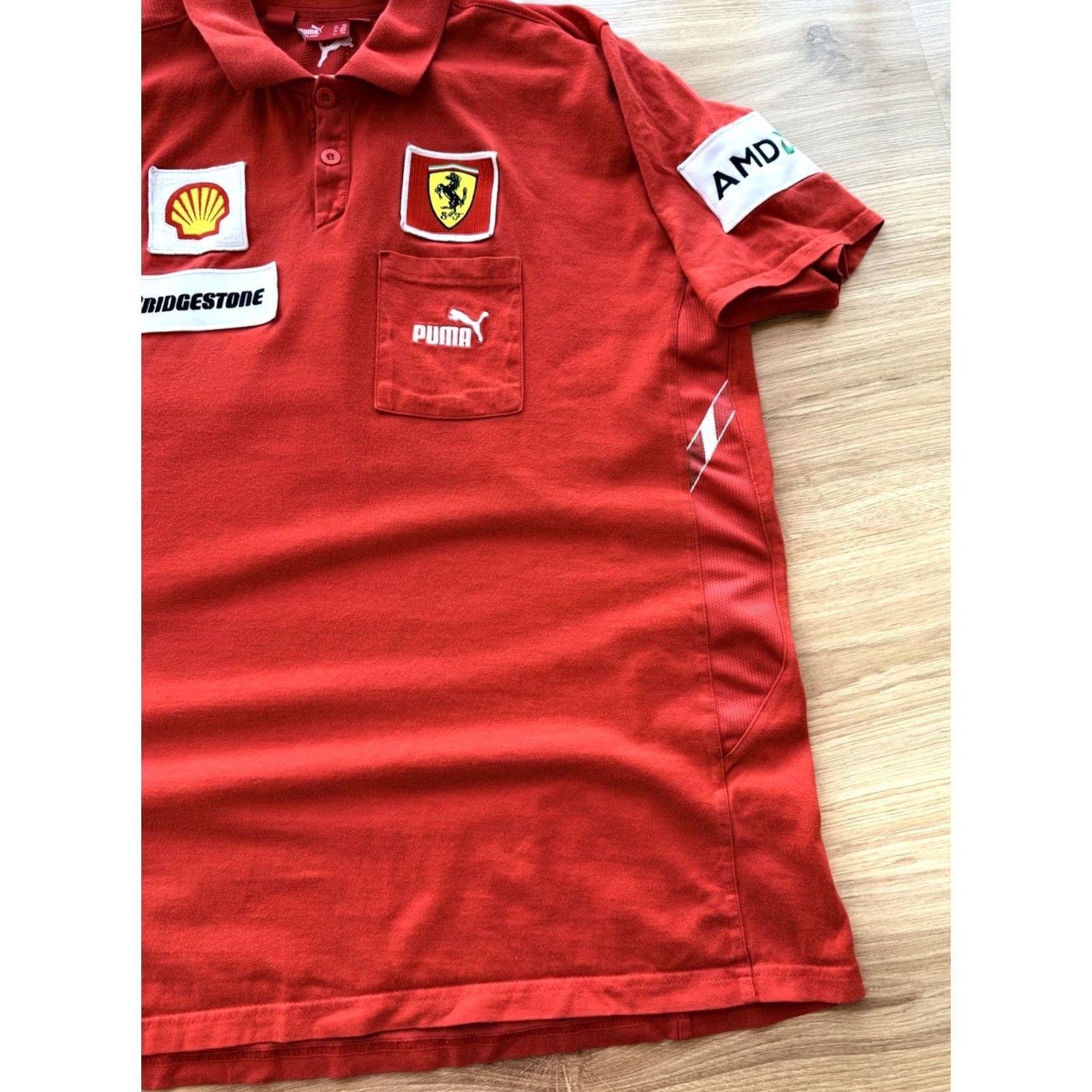 Ferrari VINTAGE PUMA FERRARI SCUDERIA FORMULA 1 RACING POLO JERSEY RED XXL Men T-Shirt Size US XXL / EU 58 / 5 - 7 Thumbnail
