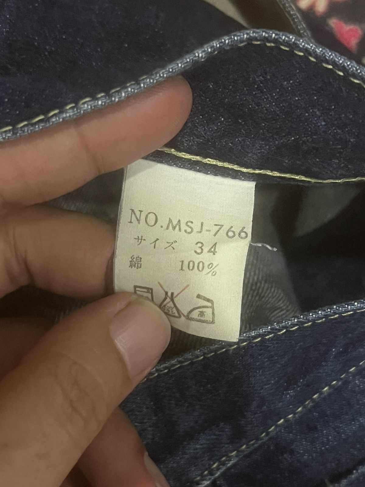 Vintage Vintage Octopus Army Indigo Wash Straight Leg Selvedge Jeans Size US 34 / EU 50 - 19 Thumbnail