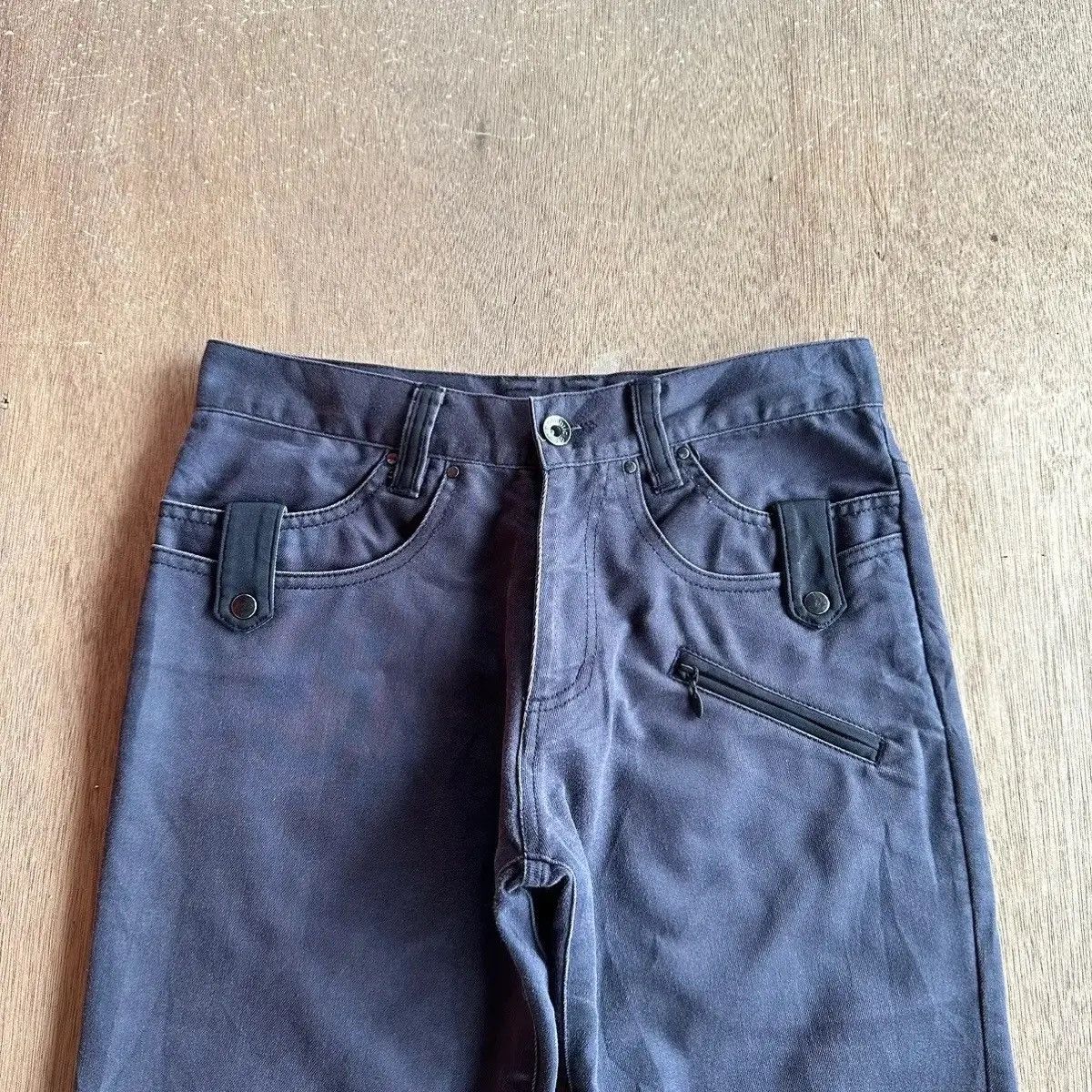 If Six Was Nine FLARE/BOOTCUT‼️VINTAGE SEMATIC DESIGN TROUSERS BLACK PANTS Size US 28 / EU 44 - 3 Thumbnail