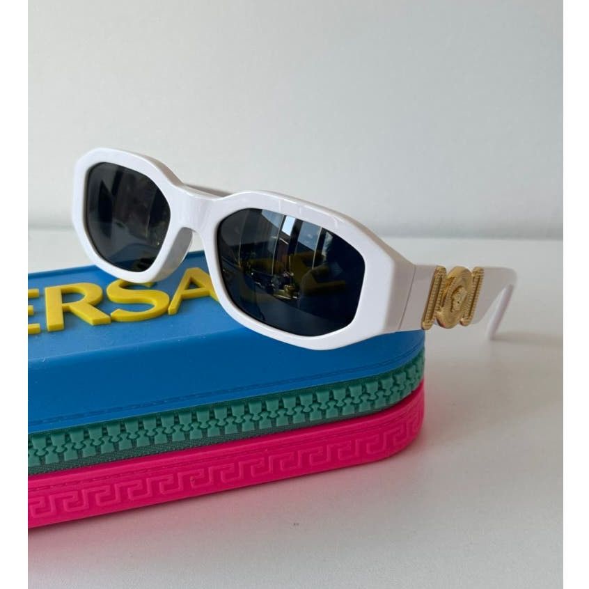 image of New Versace Kids Vk4429U Biggie White Sunglasses