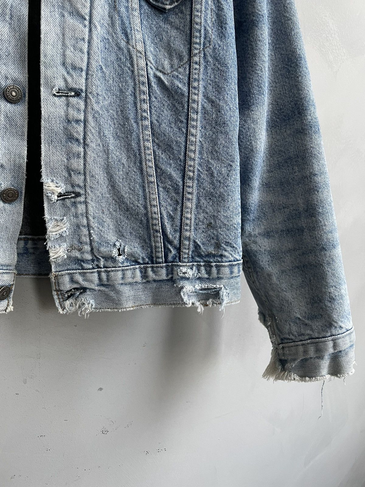 Levi's Distressed faded 90s rare Levis trucker jacket Type 1 80s Size US M / EU 48-50 / 2 - 4 Thumbnail