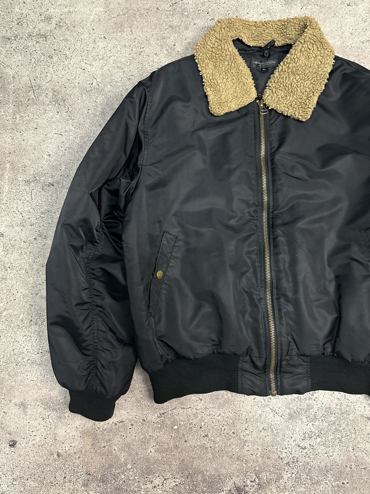 Alpha Industries Vintage Nylon MA-1 jacket alpha bombers black y2k japan Size US XL / EU 56 / 4 - 7 Thumbnail
