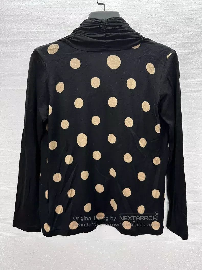 Yohji Yamamoto Yohji Yamamoto Polka Dot Cowl Neck Knit Cardigan Size M / US 6-8 / IT 42-44 - 4 Thumbnail