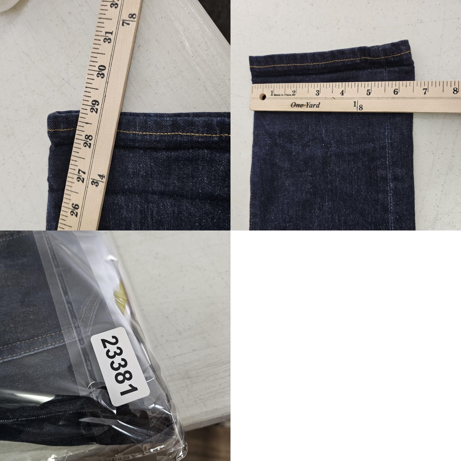 J.Crew J.Crew Flex Straight Jeans Mens 30x30 Dark Wash Denim Stretch Classic Fit Blue Cotton Blend Zip Front Pocketed Size US 30 / EU 46 - 9 Thumbnail