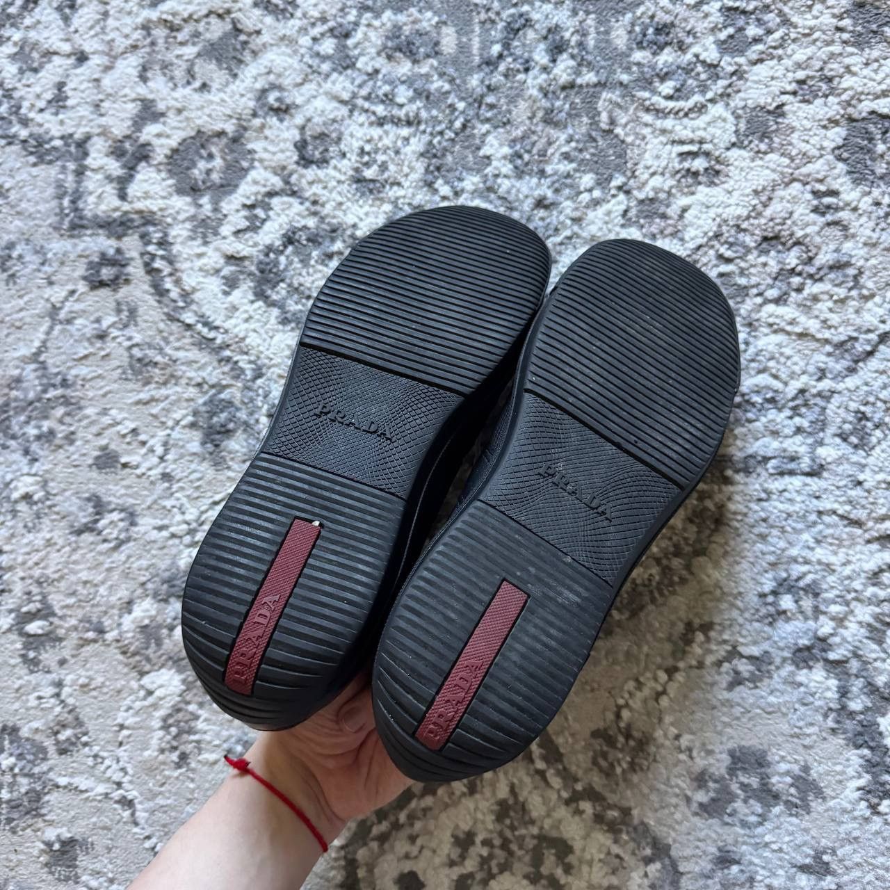 Prada Prada Vintage Black Leather Low Trainers Size US 9.5 / EU 42-43 - 7 Thumbnail