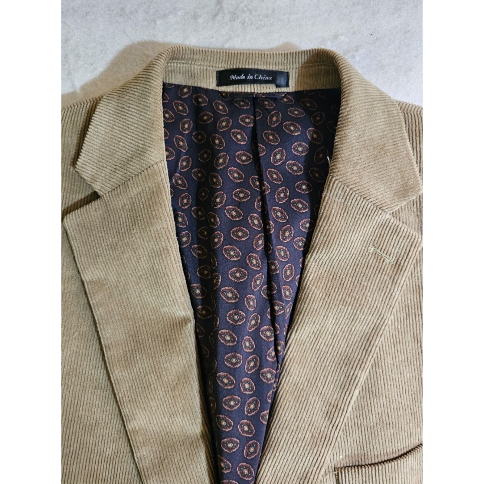 Chaps Chaps Classic Corduroy Blazer w/ Elbow Patches Sports Coat Jacket 2 Button Sz 48 Size 48R - 3 Thumbnail
