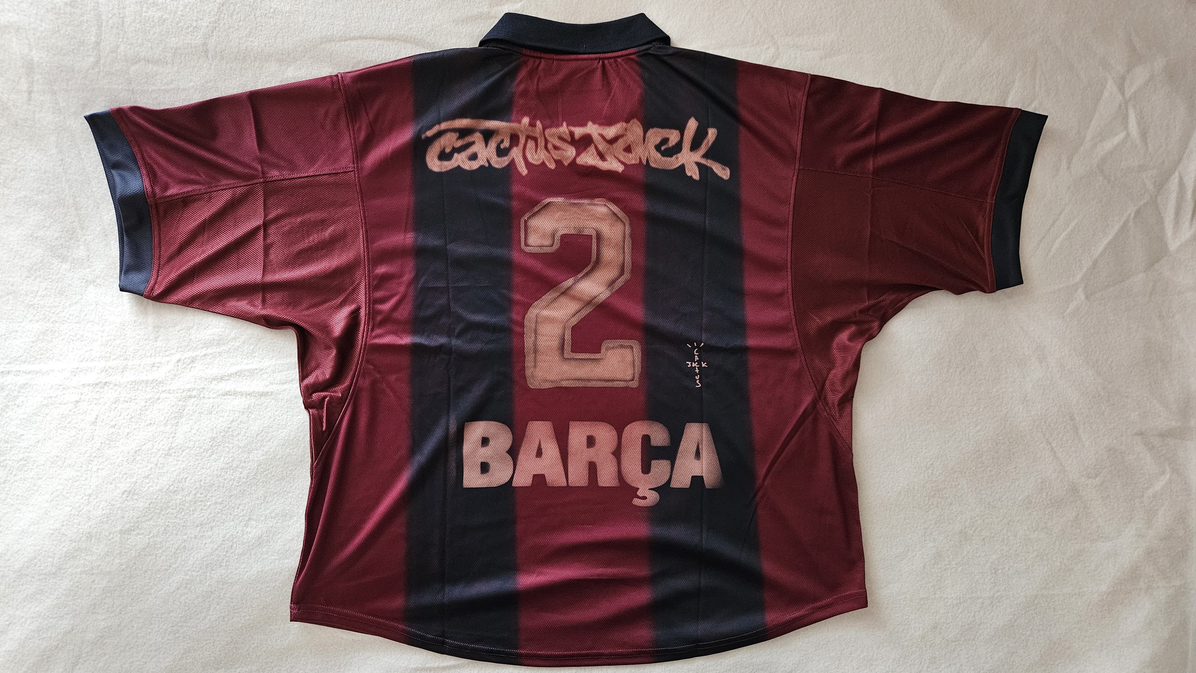 Nike × Travis Scott Cactus Jack x Nike x Fc Barcelona Retro home skeleton jersey Size US XL / EU 56 / 4 - 2 Thumbnail