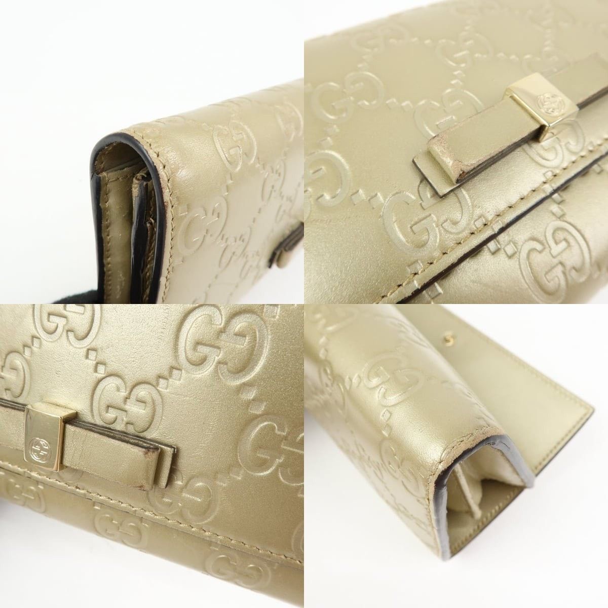 Gucci Gucci Guccissima Interlocking G Flap Wallet Patent Leather Size ONE SIZE - 5 Thumbnail