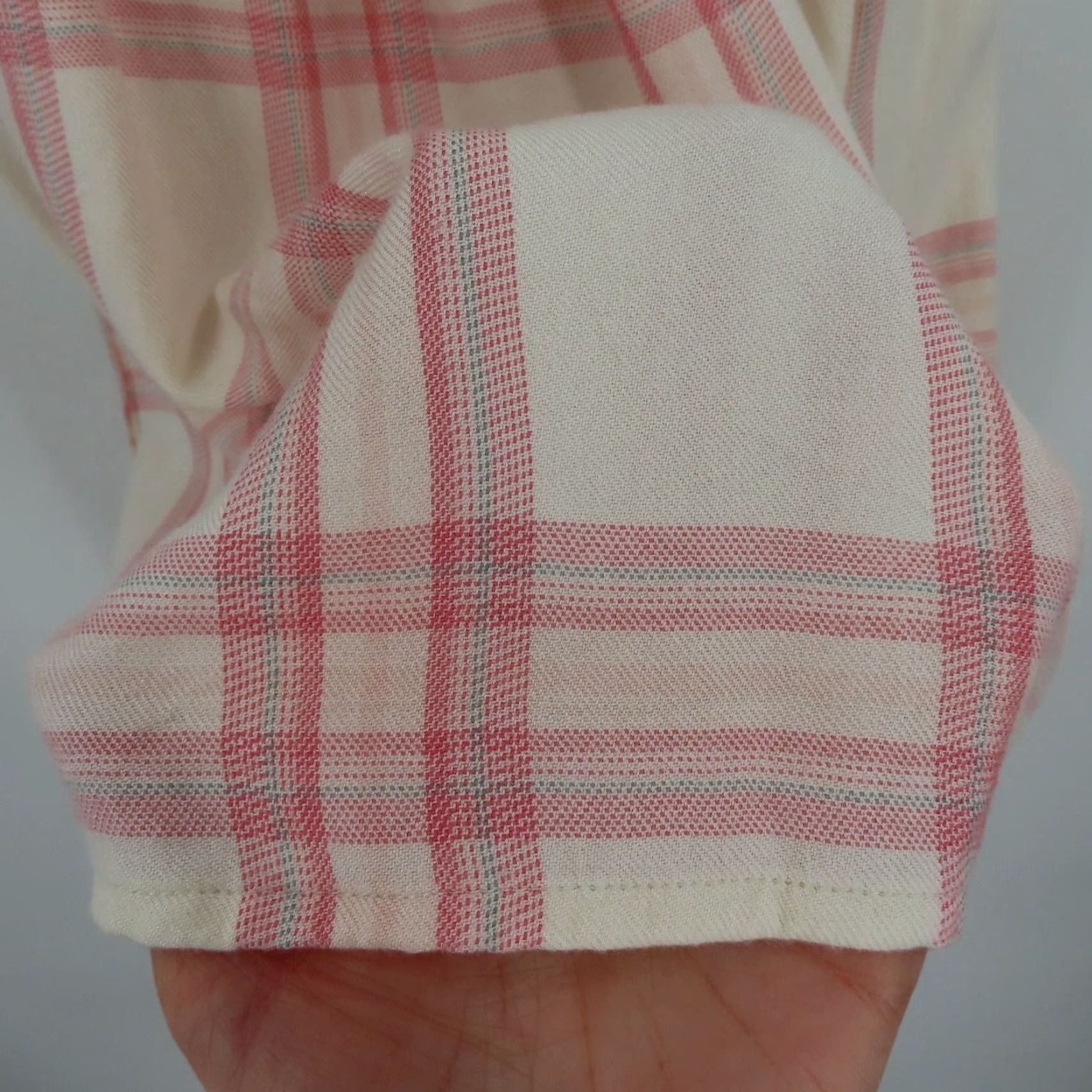 Sanctuary Sanctuary Shirt Women Small Pink Cream Ruffle Sleeveless Plaid Check Tartan Blouse Size S / US 4 / IT 40 - 5 Thumbnail