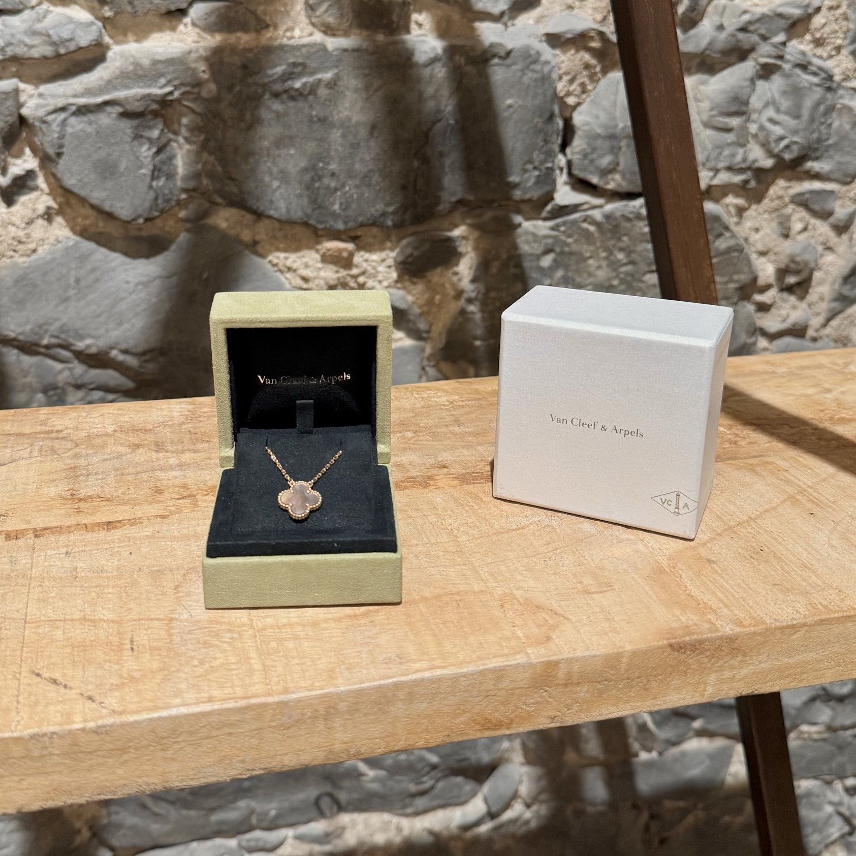 Van Cleef & Arpels Van Cleef & Arpels 18k Rose Gold Mother of Pearl Alhambra Size ONE SIZE - 1 Thumbnail
