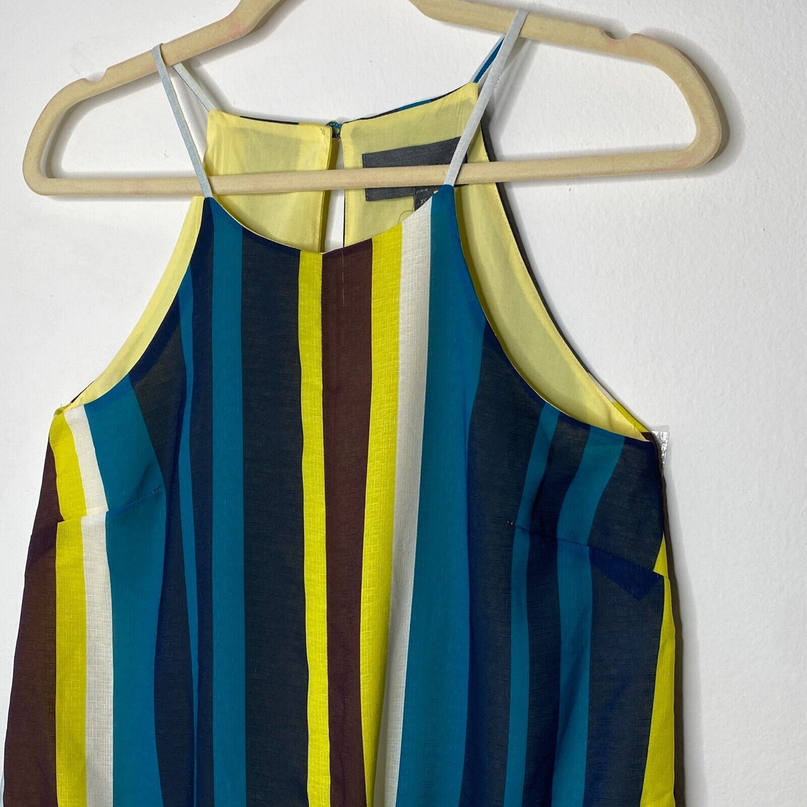 Other Sunday In Brooklyn Teal Multicolor Stripe Front Tie Top XS Size XS / US 0-2 / IT 36-38 - 2 Thumbnail