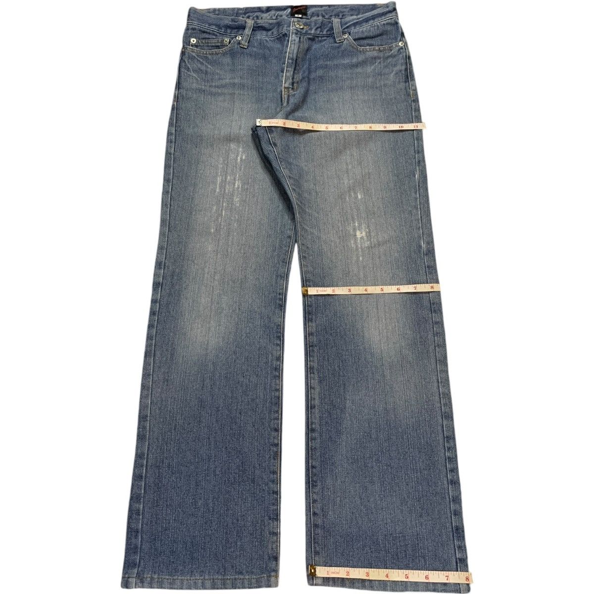 JACKROSE × Japanese Brand Vintage Japanese Jack Rose Blue Wash Distressed Loose Jeans Size 32" / US 10 / IT 46 - 14 Thumbnail
