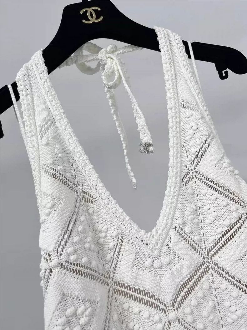 Chanel Chanel 23C white hollow strap dress Size XS / US 0-2 / IT 36-38 - 4 Thumbnail