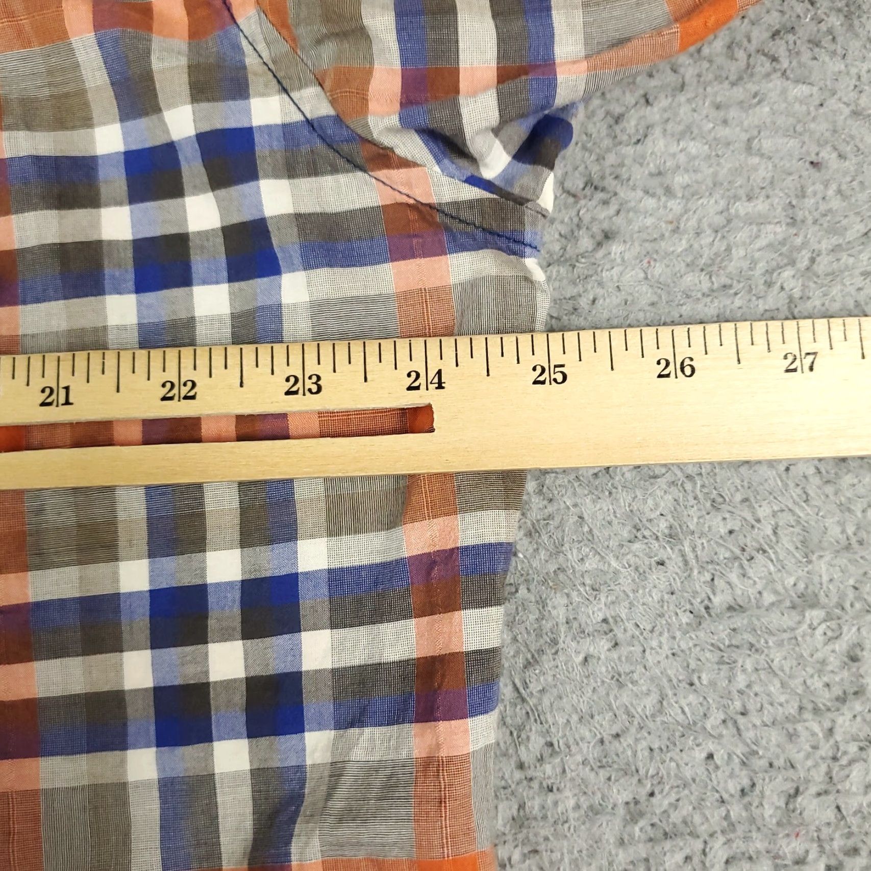 Robert Graham VINTAGE Robert Graham Shirt Mens XL Casual Long Sleeve Button Up Plaid Orange 2000s Men Size US XL / EU 56 / 4 - 5 Thumbnail