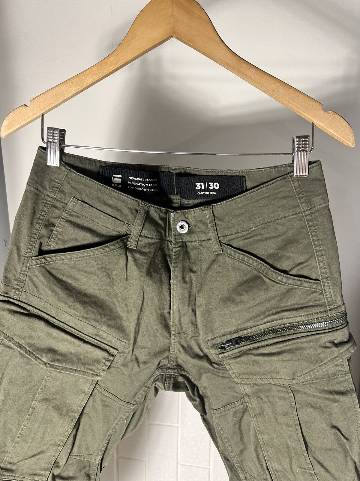 G-Star × Japanese Brand VERY RARE G STAR RAW MULTIPOCKET CARGO PANTS JAPAN STYLE Y2K Size US 31 - 6 Thumbnail