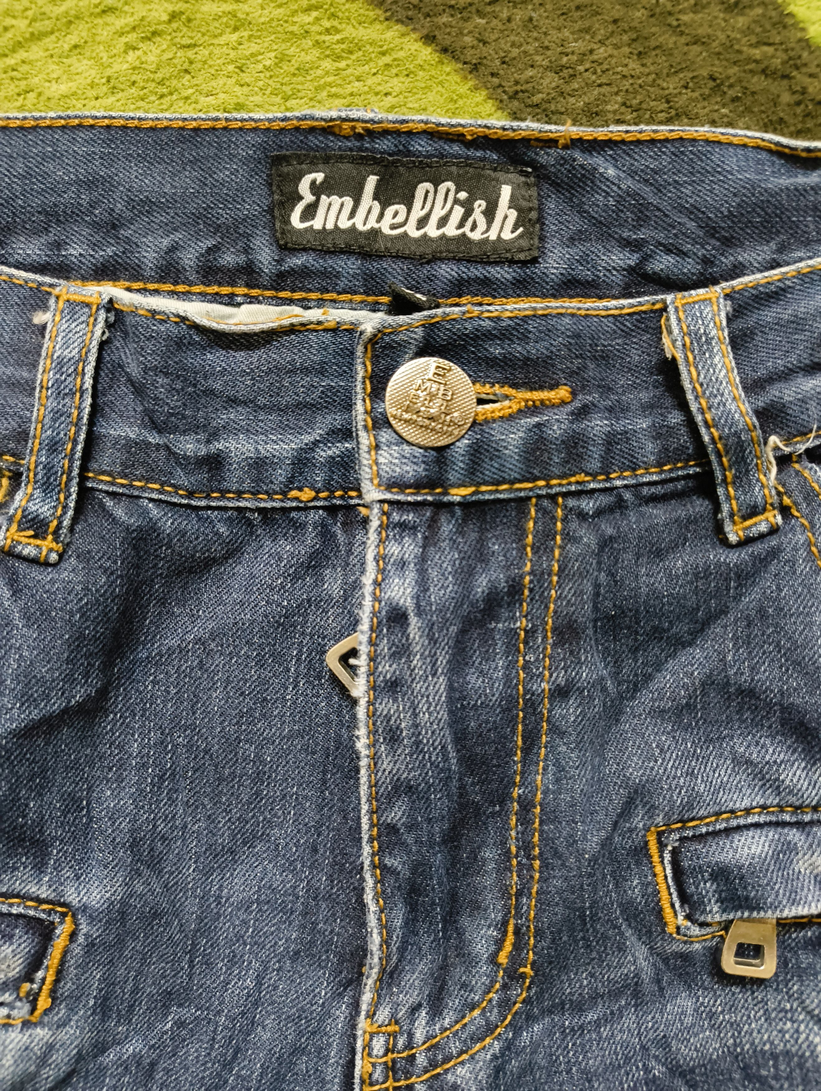 Japanese Brand EMBELLISHED BIKER JEANS Size US 33 - 7 Thumbnail