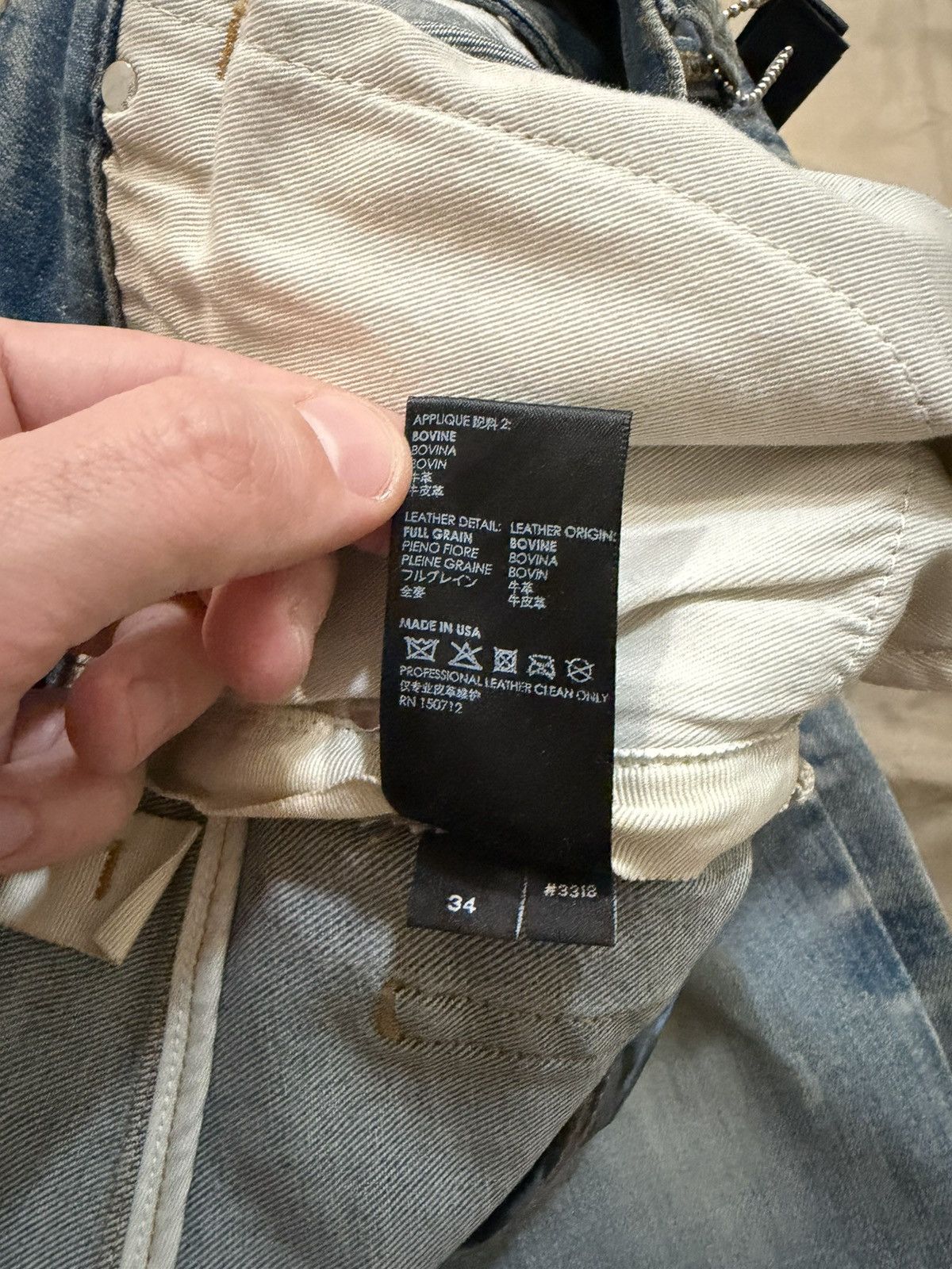Amiri AMIRI Distressed-effect Star Patch Skinny Jeans size 34 Size US 34 / EU 50 - 7 Thumbnail