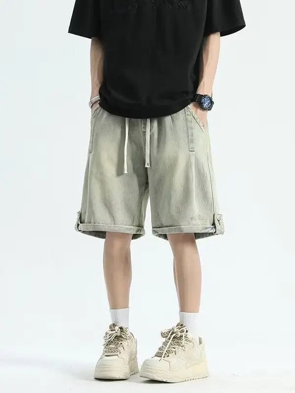 Japanese Brand Loose straight denim shorts Size US 32 / EU 48 - 3 Thumbnail